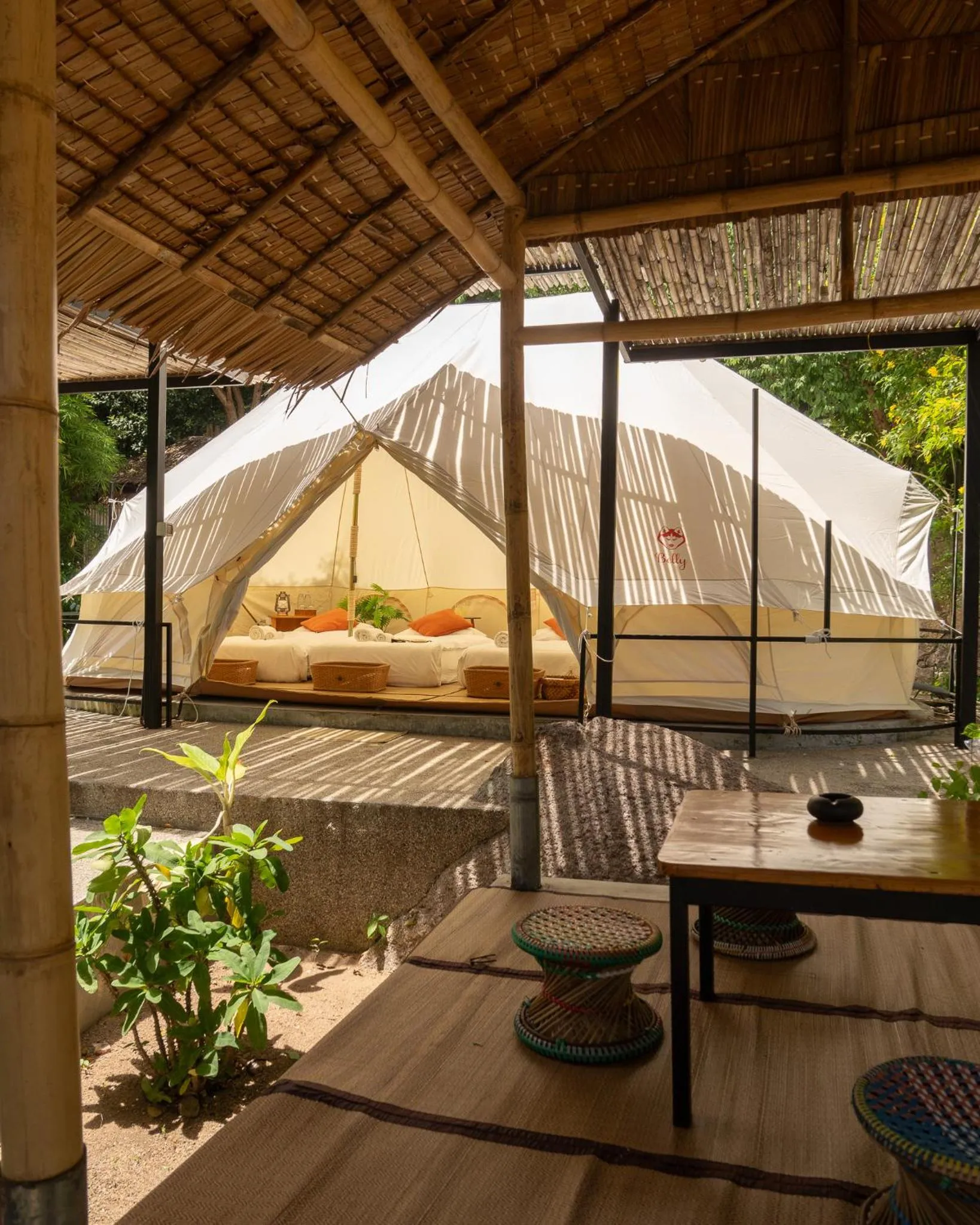 Bed in Baan Talay Resort & Yoga