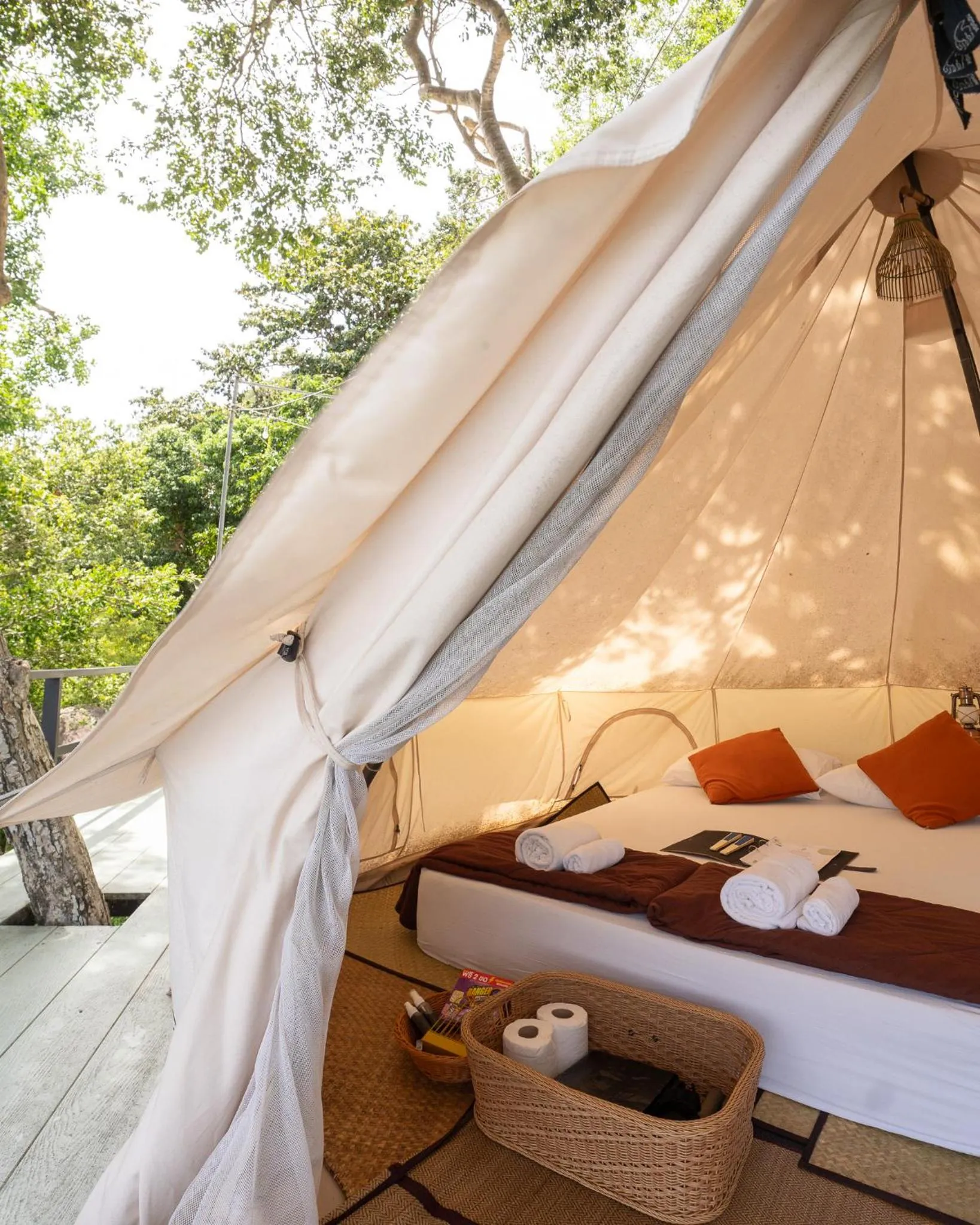 Bed in Baan Talay Resort & Yoga