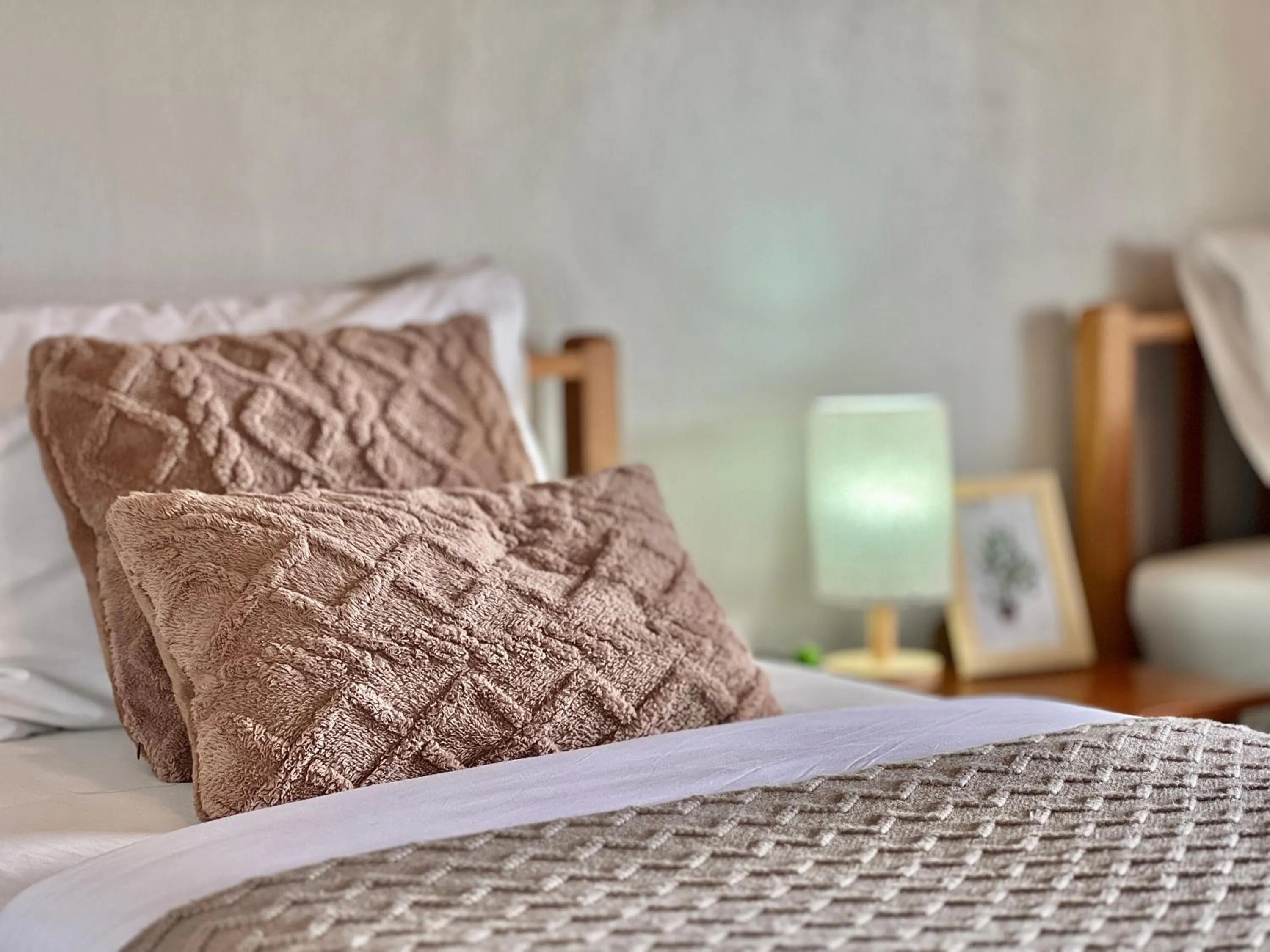 Bed in Baan Talay Resort & Yoga