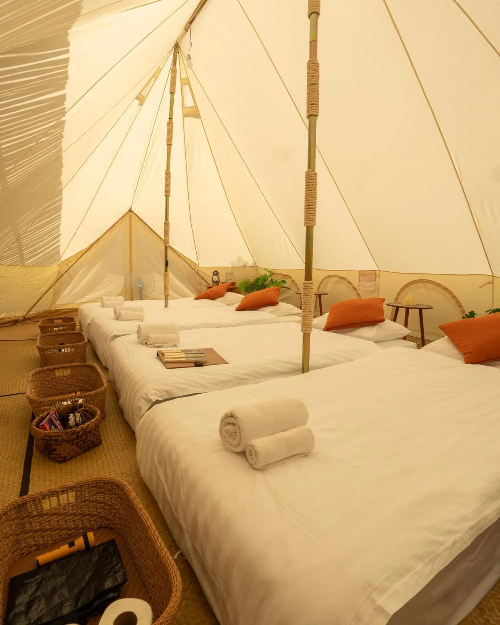 Bed in Baan Talay Resort & Yoga