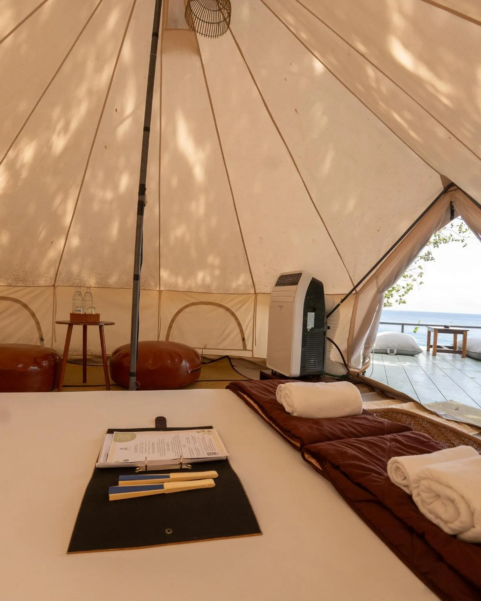 Bed in Baan Talay Resort & Yoga