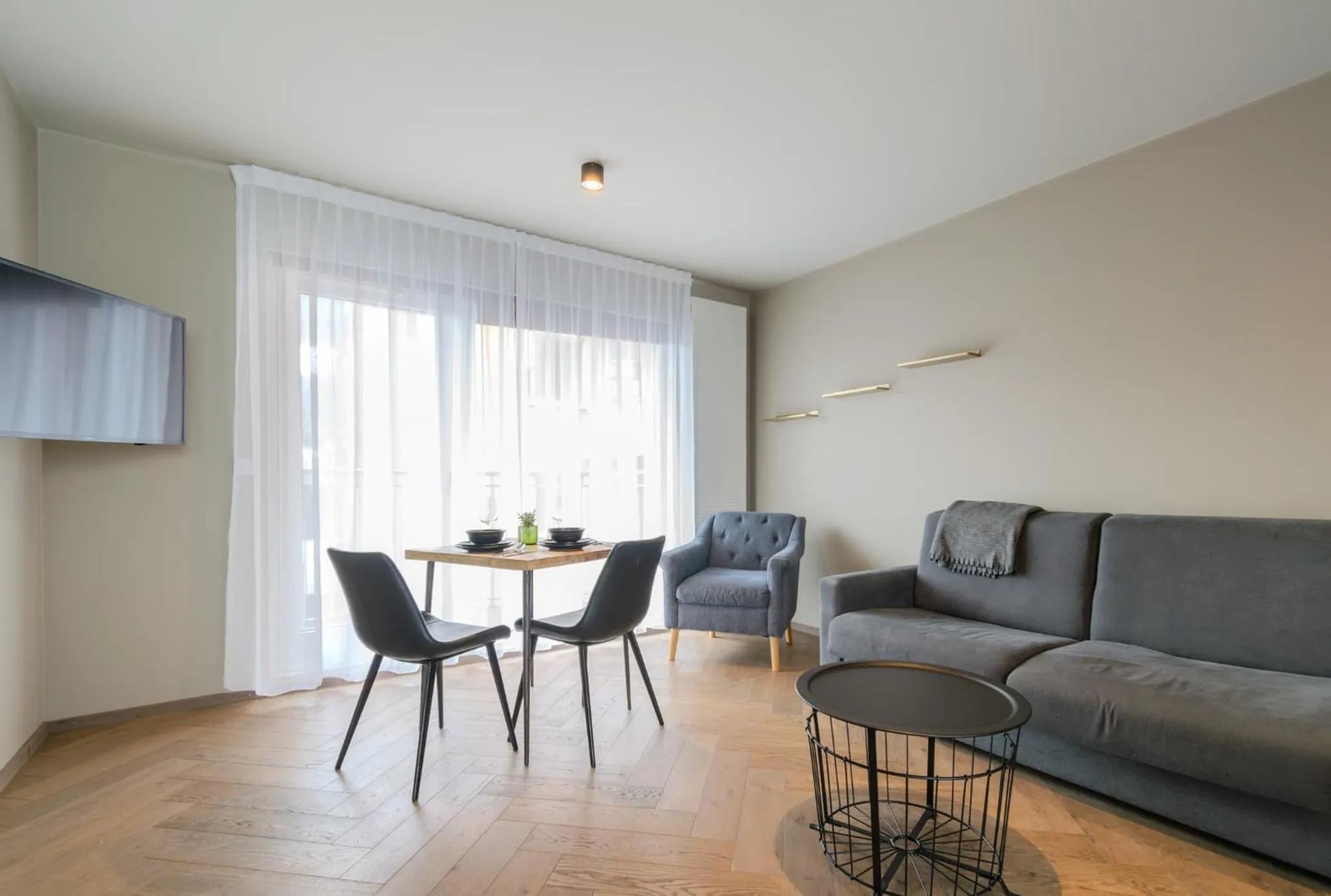 Seating area in Saga Studios by Heimaleiga