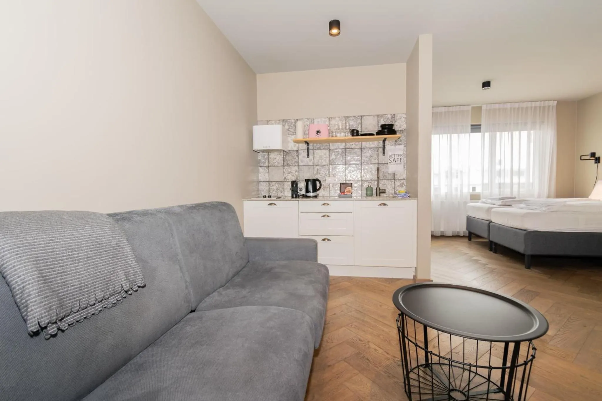 Photo of the whole room, Bed in Saga Studios by Heimaleiga