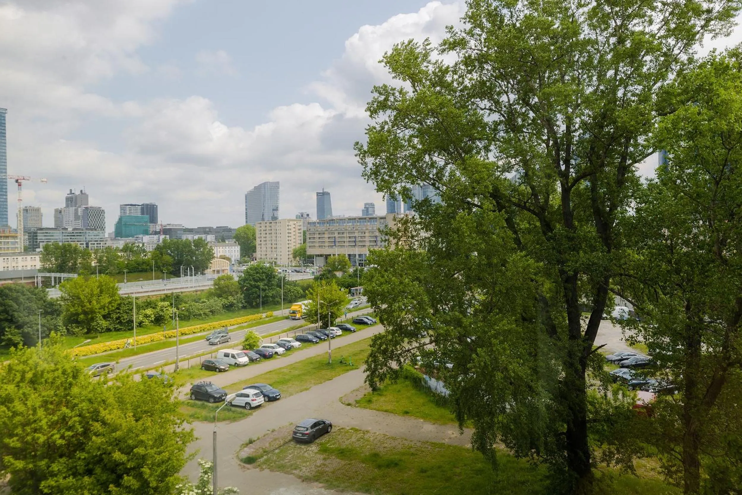City view in ShortStayPoland Aleje Jerozolimskie (B13)