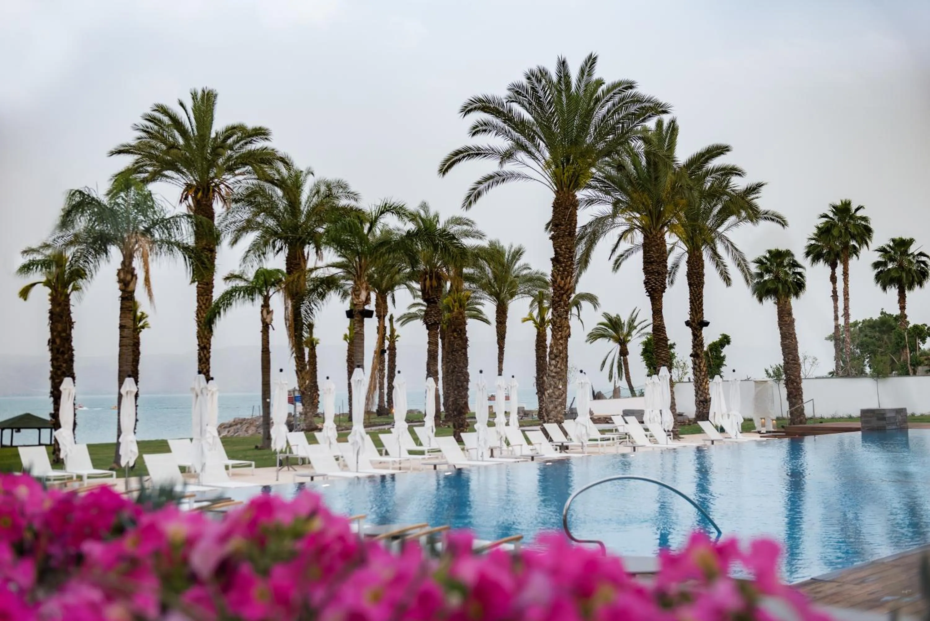 Swimming pool in U Boutique Kinneret by the Sea of Galilee