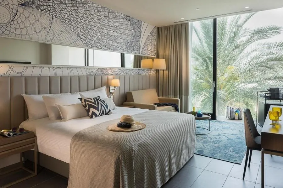 Living room, Bed in U Boutique Kinneret by the Sea of Galilee