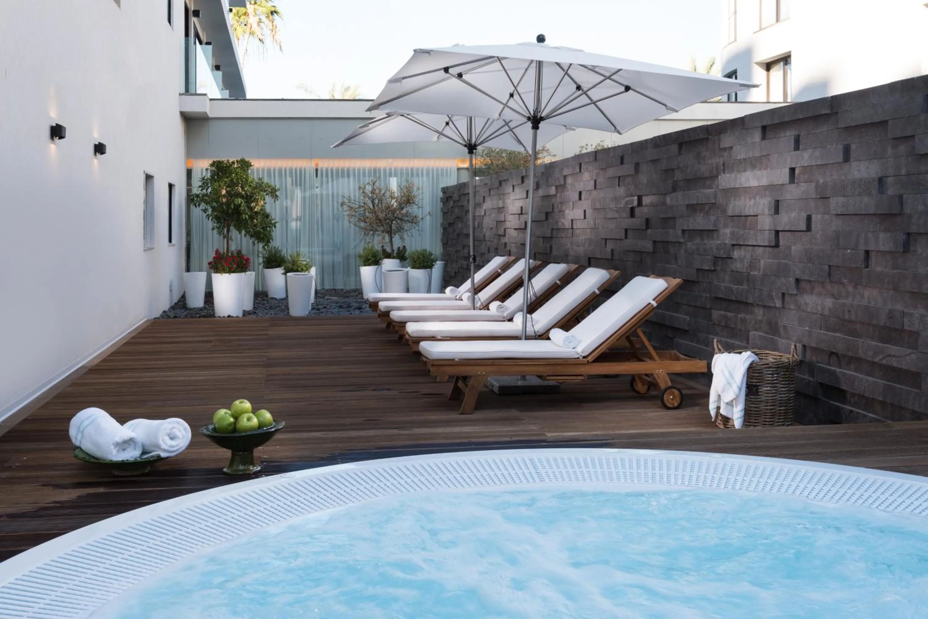 Hot Tub in U Boutique Kinneret by the Sea of Galilee