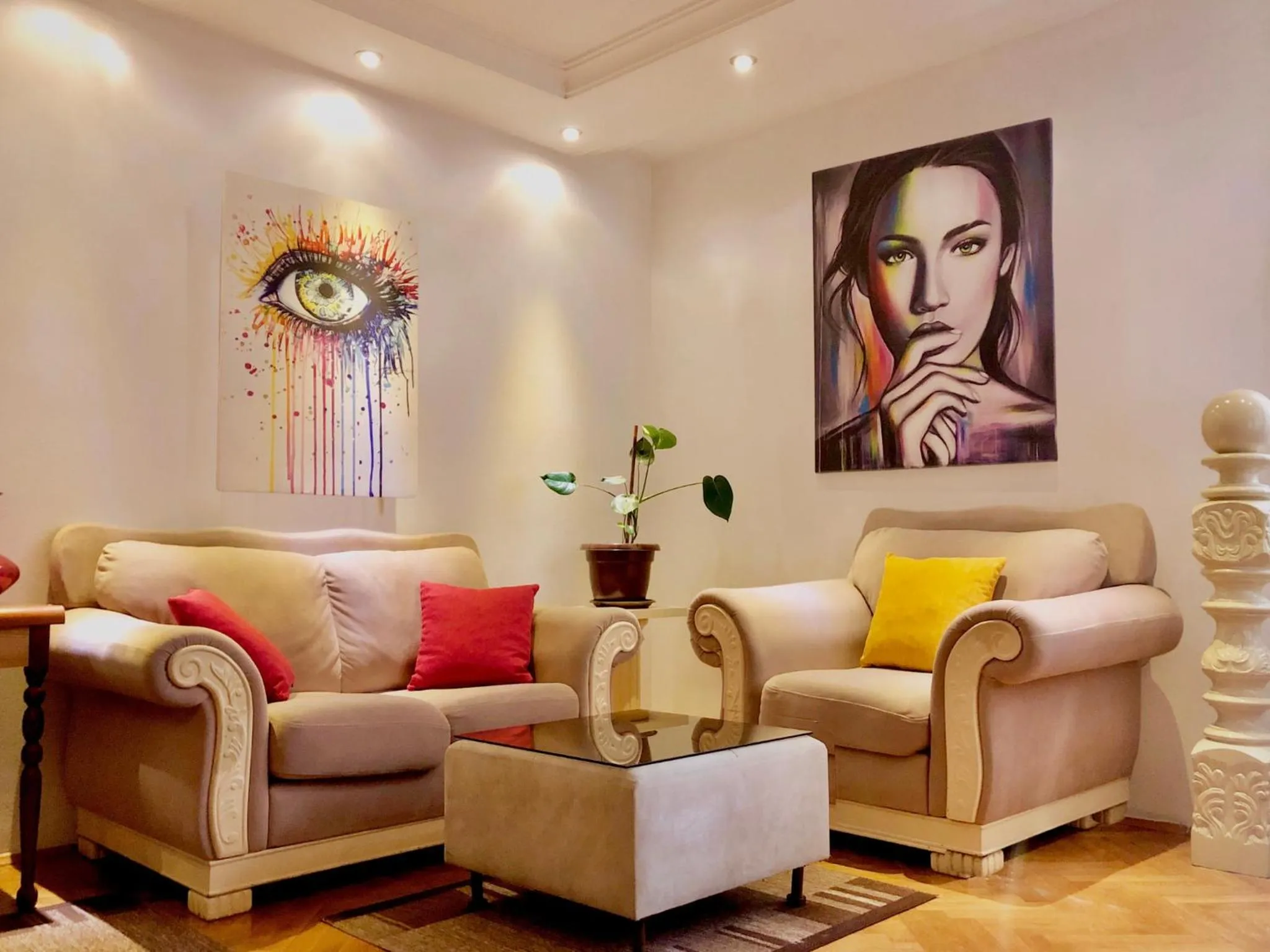 Seating area in Urban Boutique Hotel