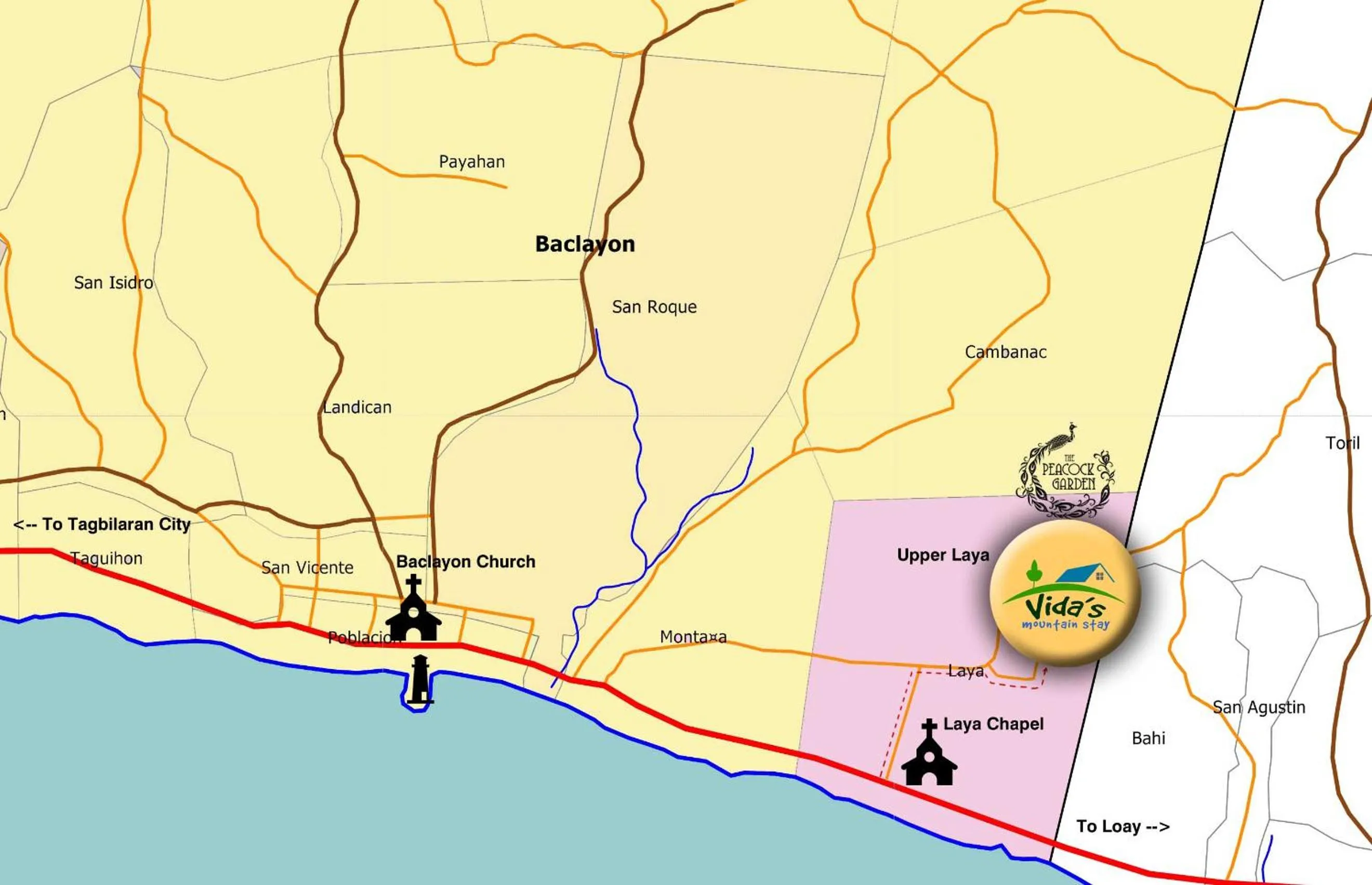 Text overlay in Vidas Mountain Stay-Bohol