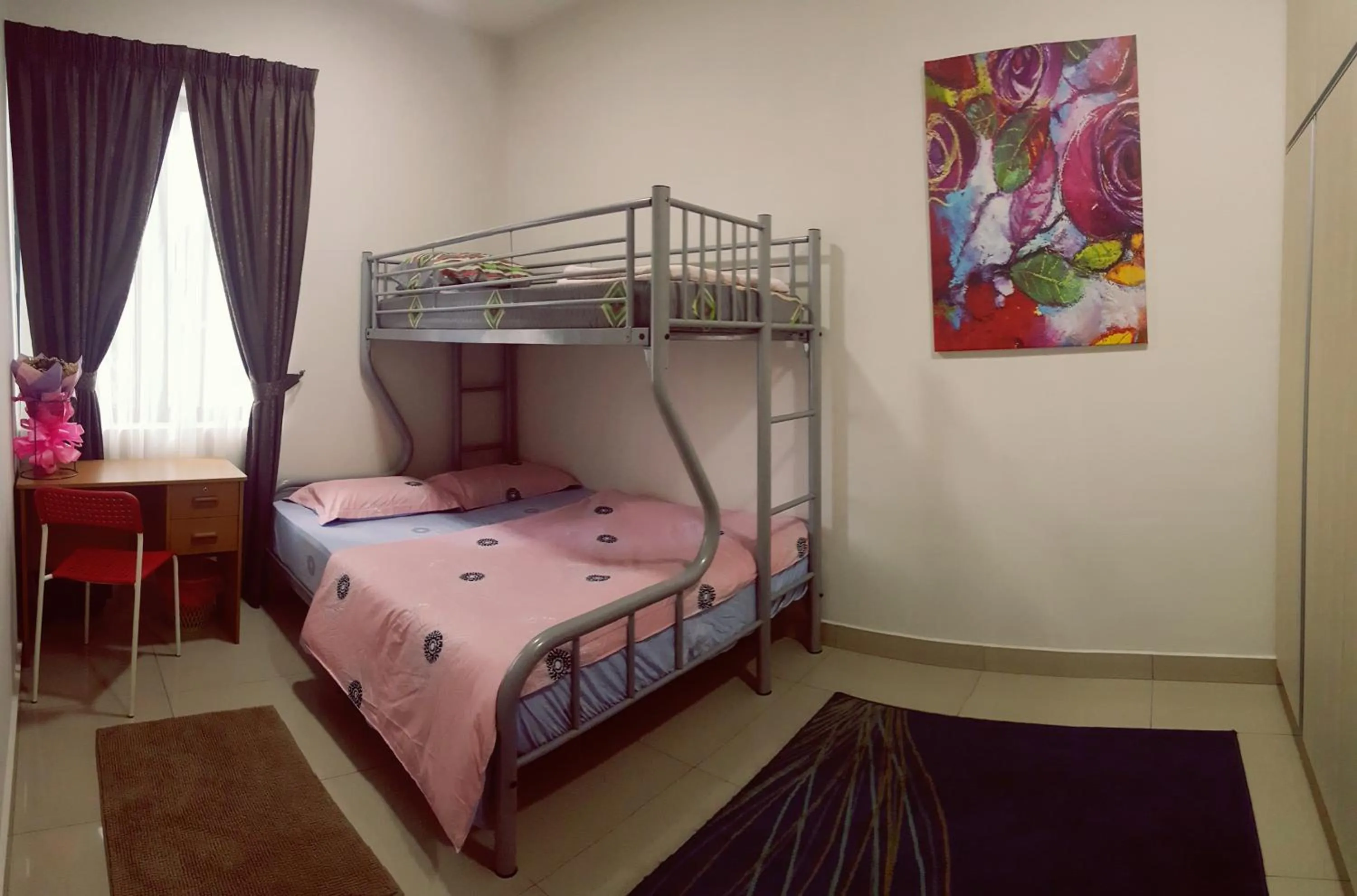 Bed in Skyview Univ360 Place Facing Mines Lake