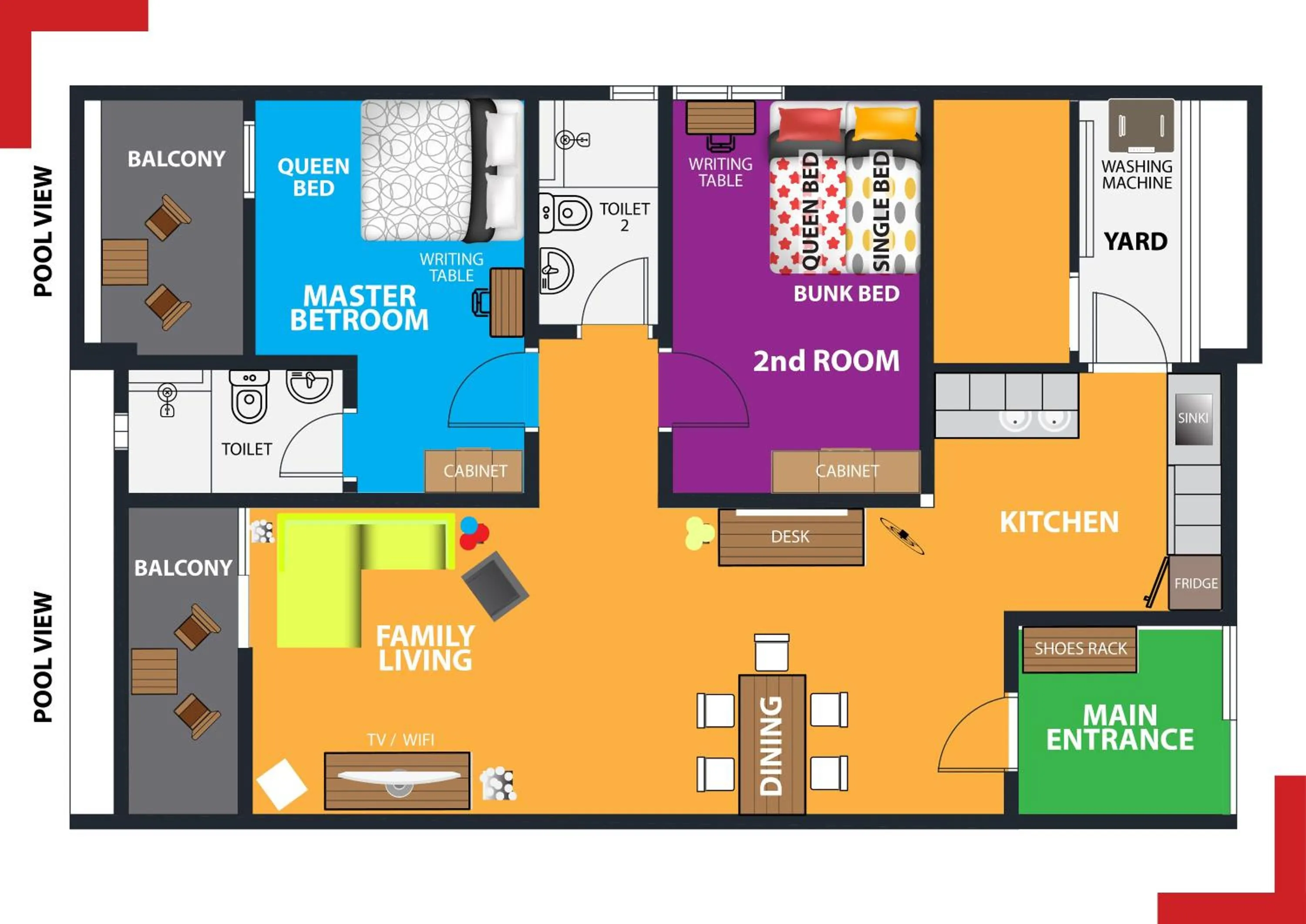 Decorative detail in Skyview Univ360 Place Facing Mines Lake