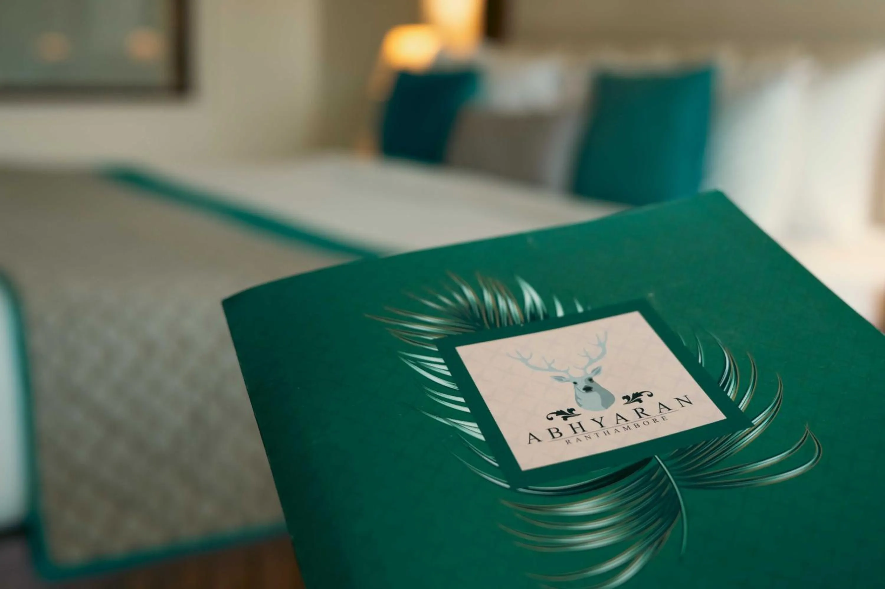 Property logo or sign, Bed in Abhyaran Resort & Spa Ranthambore
