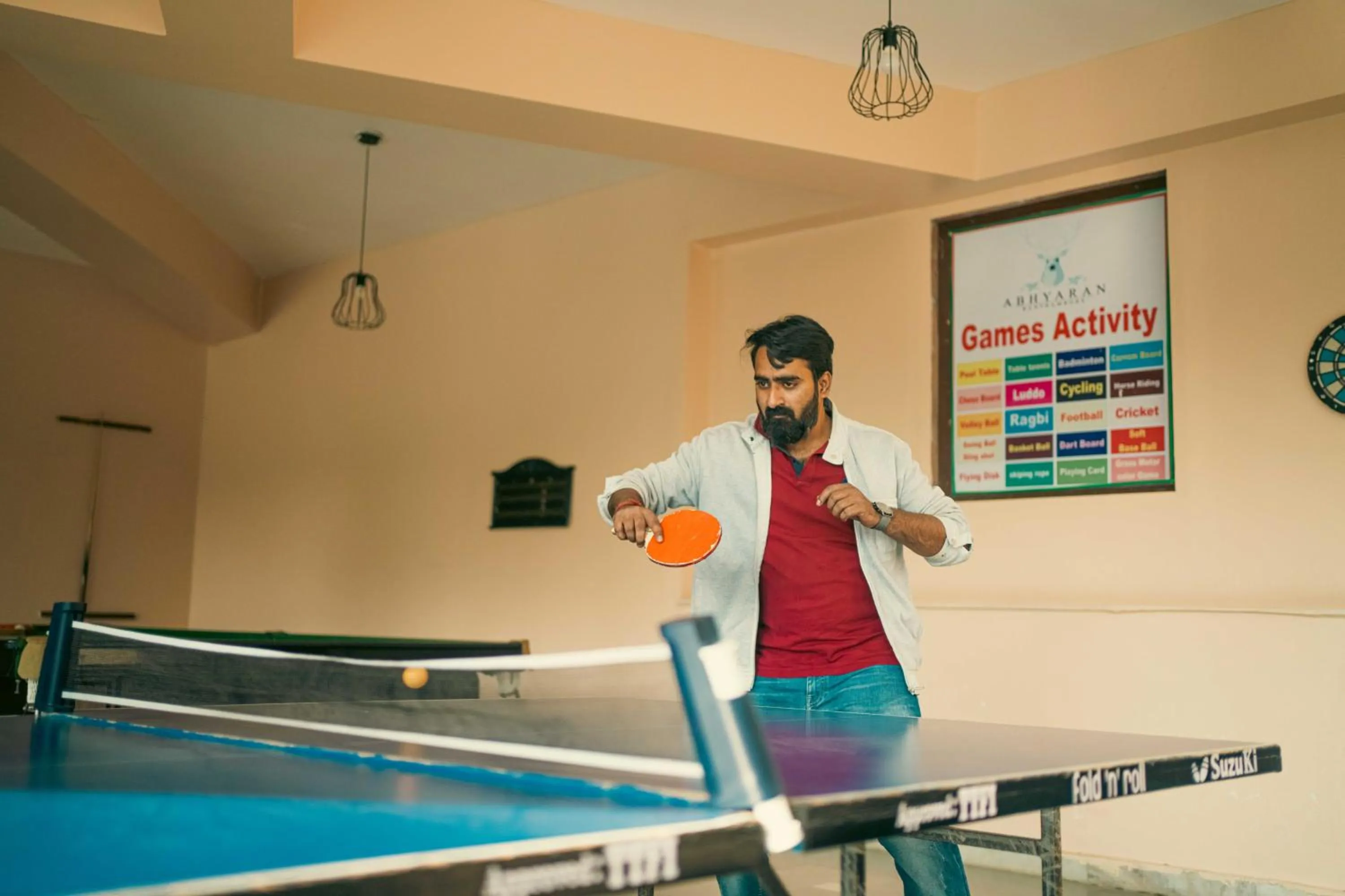 Game Room in Abhyaran Resort & Spa Ranthambore