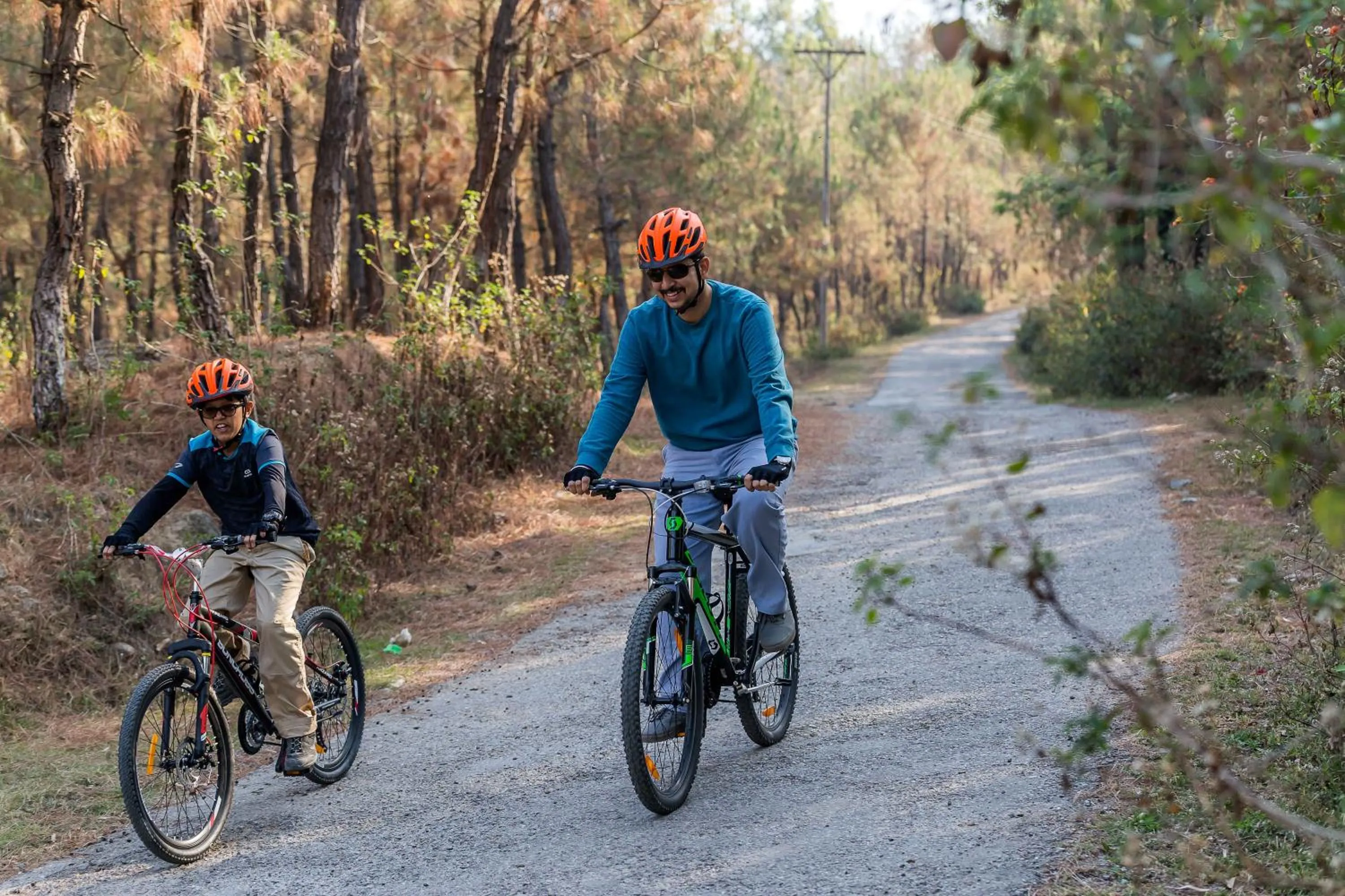 Cycling in Rakkh Resort, a member of Radisson Individuals Retreats
