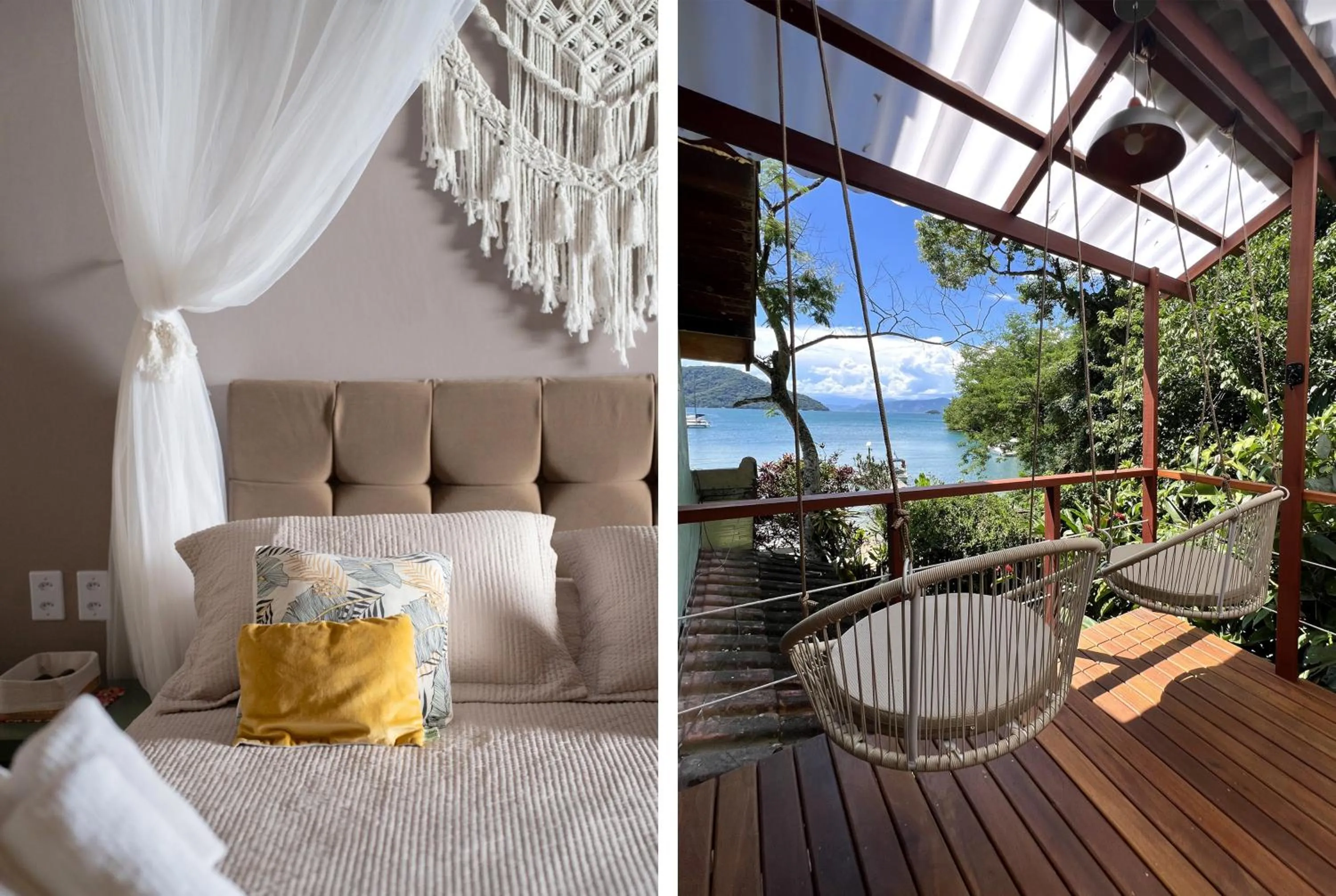 Bed in Bonito Paraiso Ilha Grande