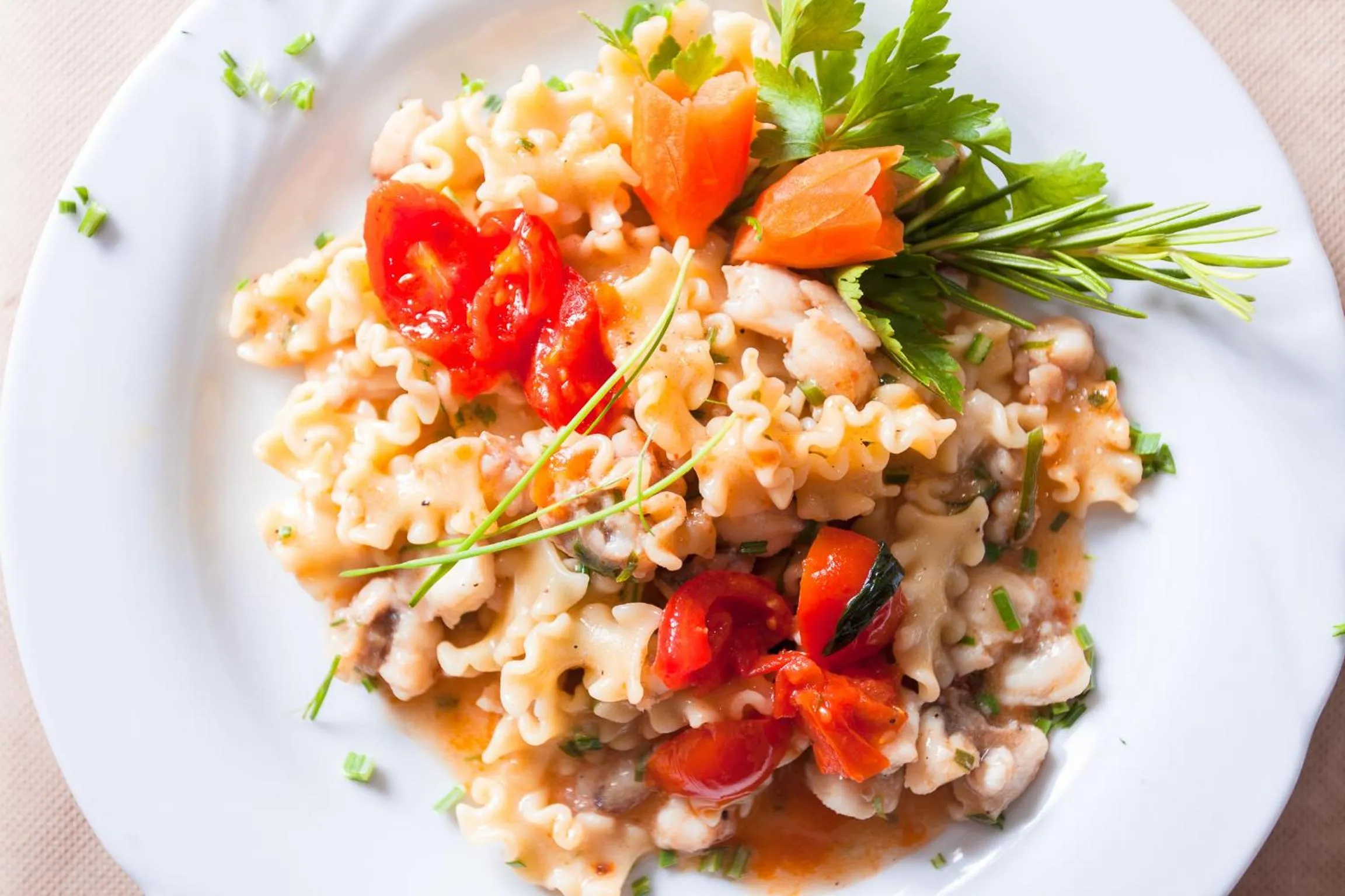 Food close-up in Hotel De La Ville