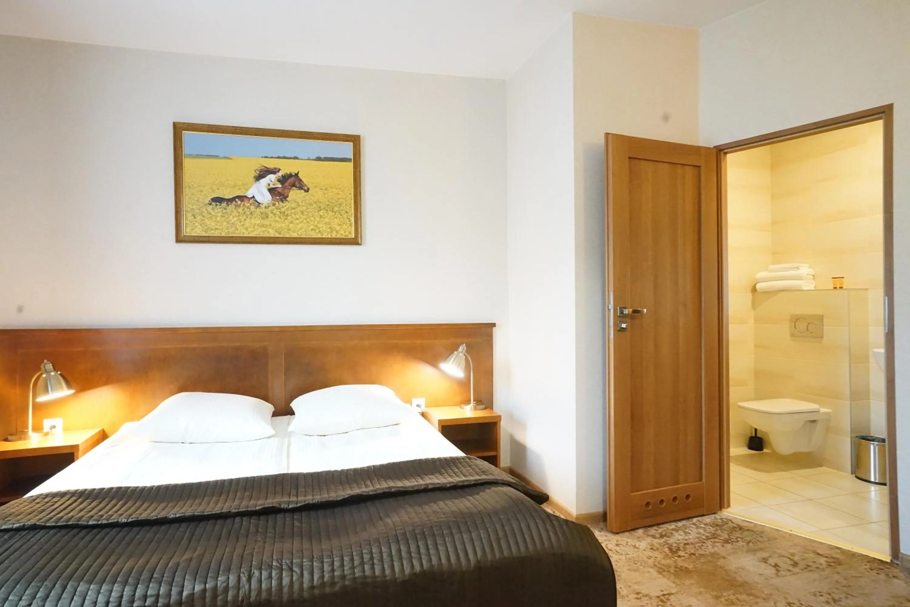 Bed in Hotel Alexandra