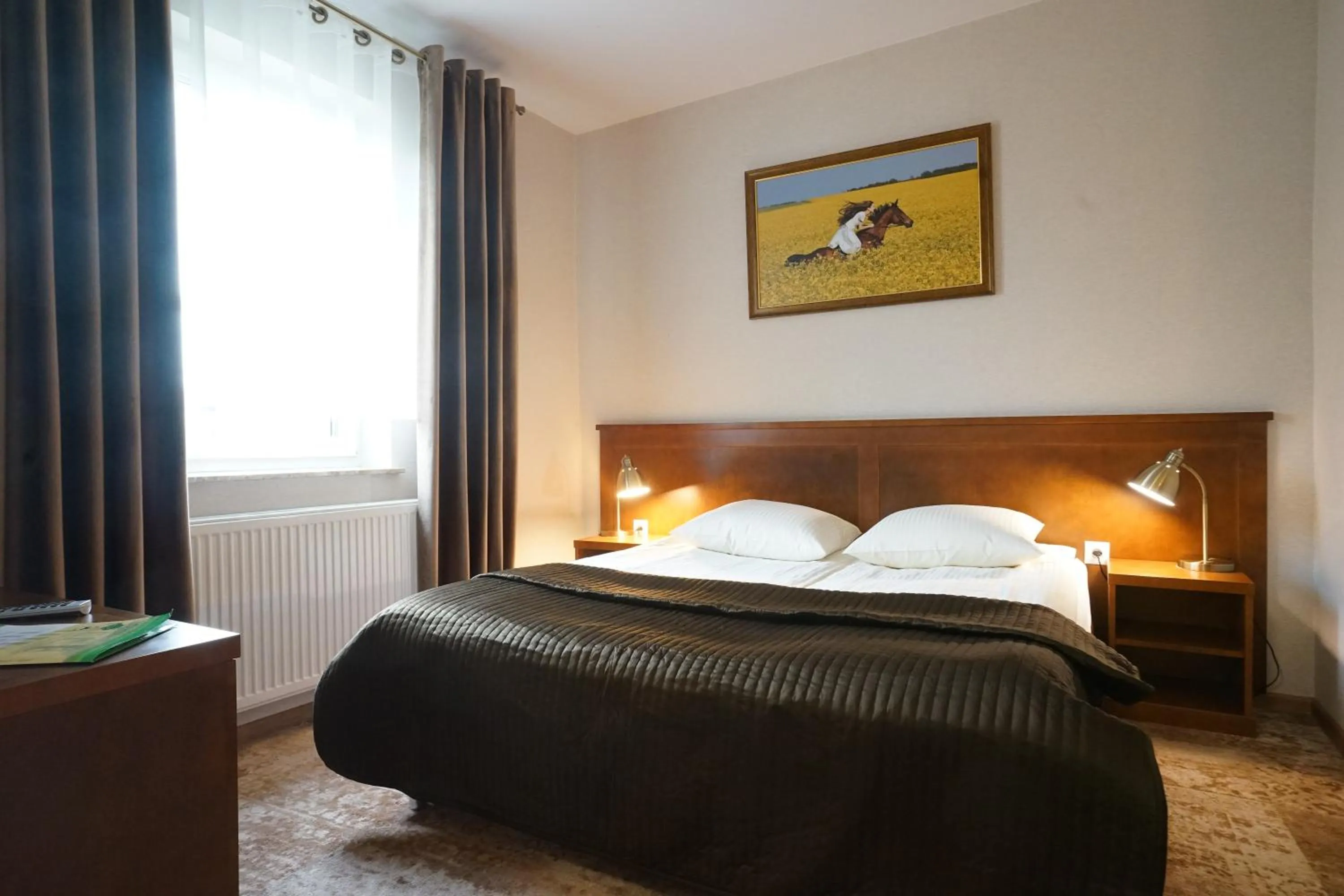 Bed in Hotel Alexandra