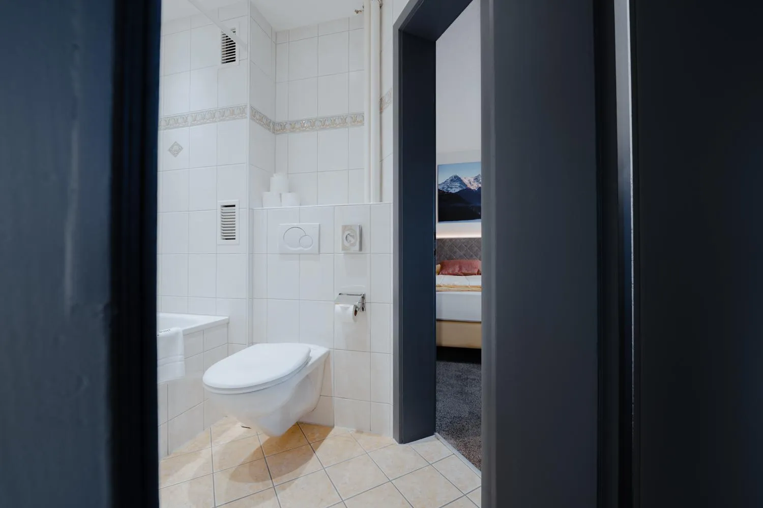 Toilet in Hotel Central Wolter - Grindelwald