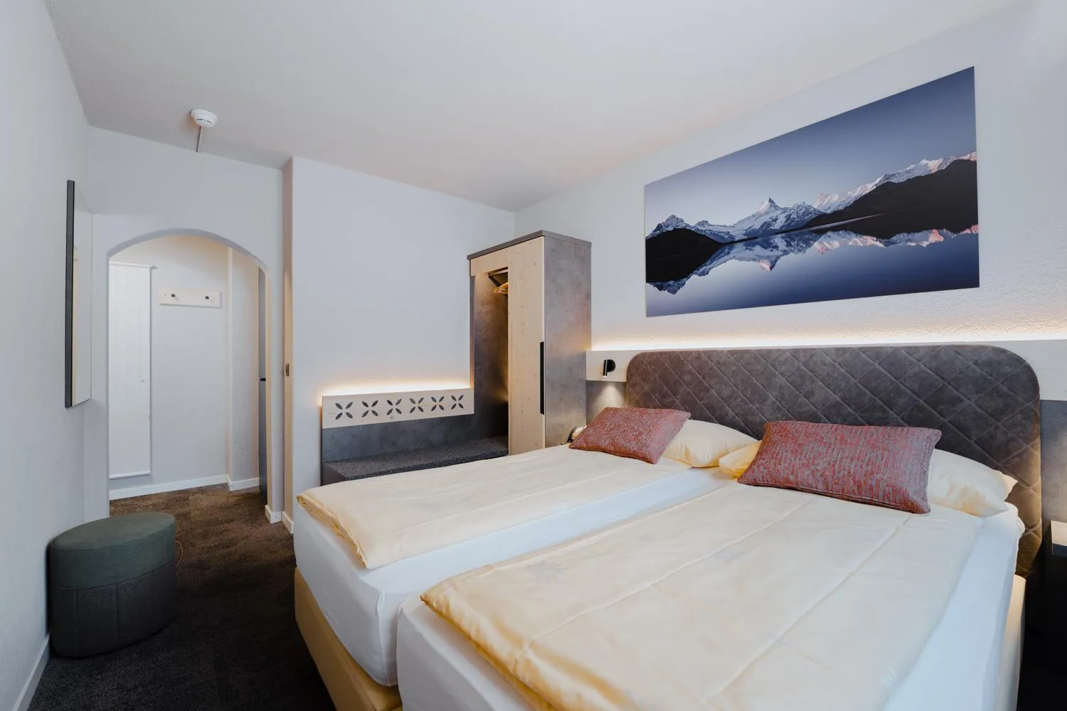 Bed in Hotel Central Wolter - Grindelwald