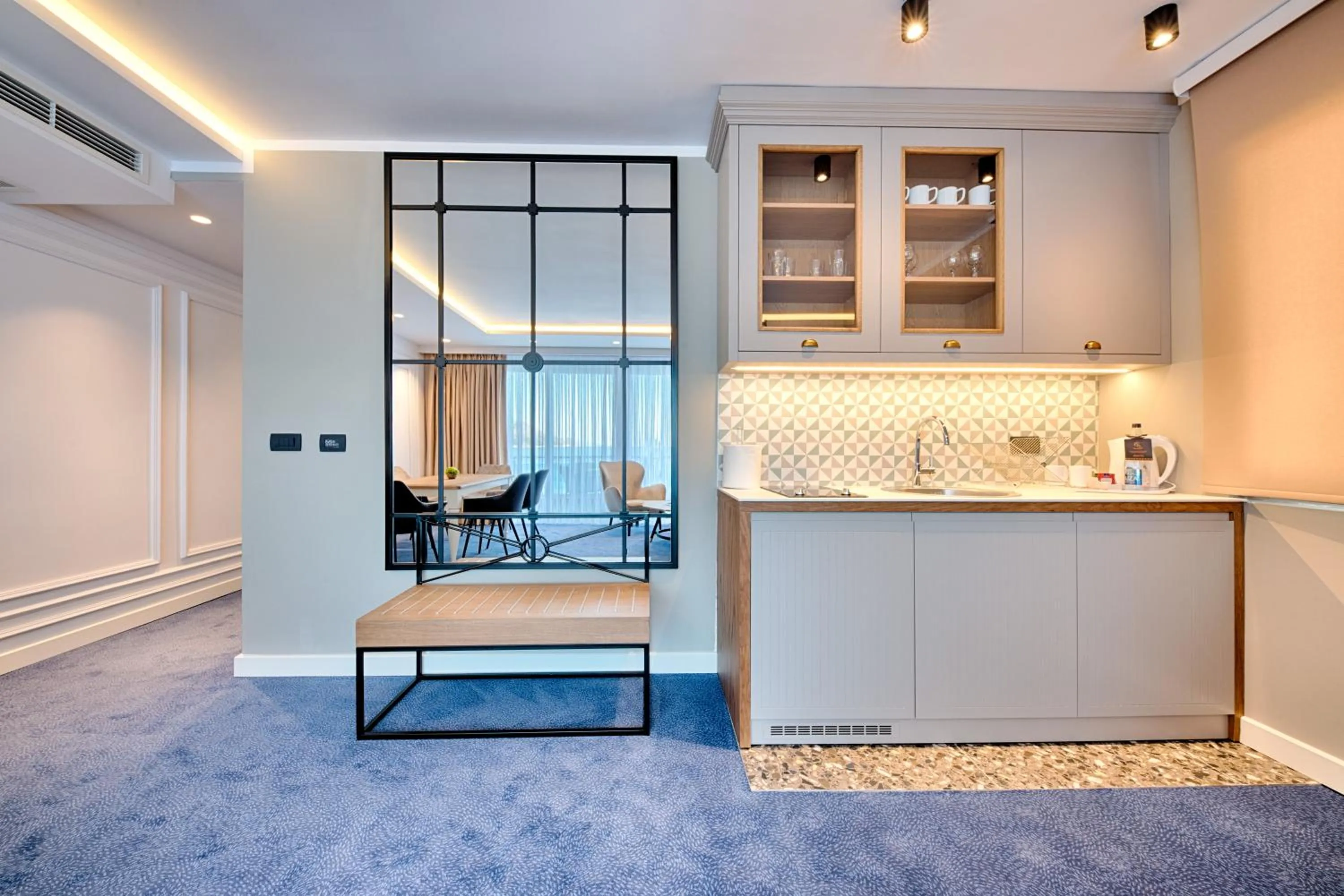 Kitchen or kitchenette in Kalamper Hotel & Spa