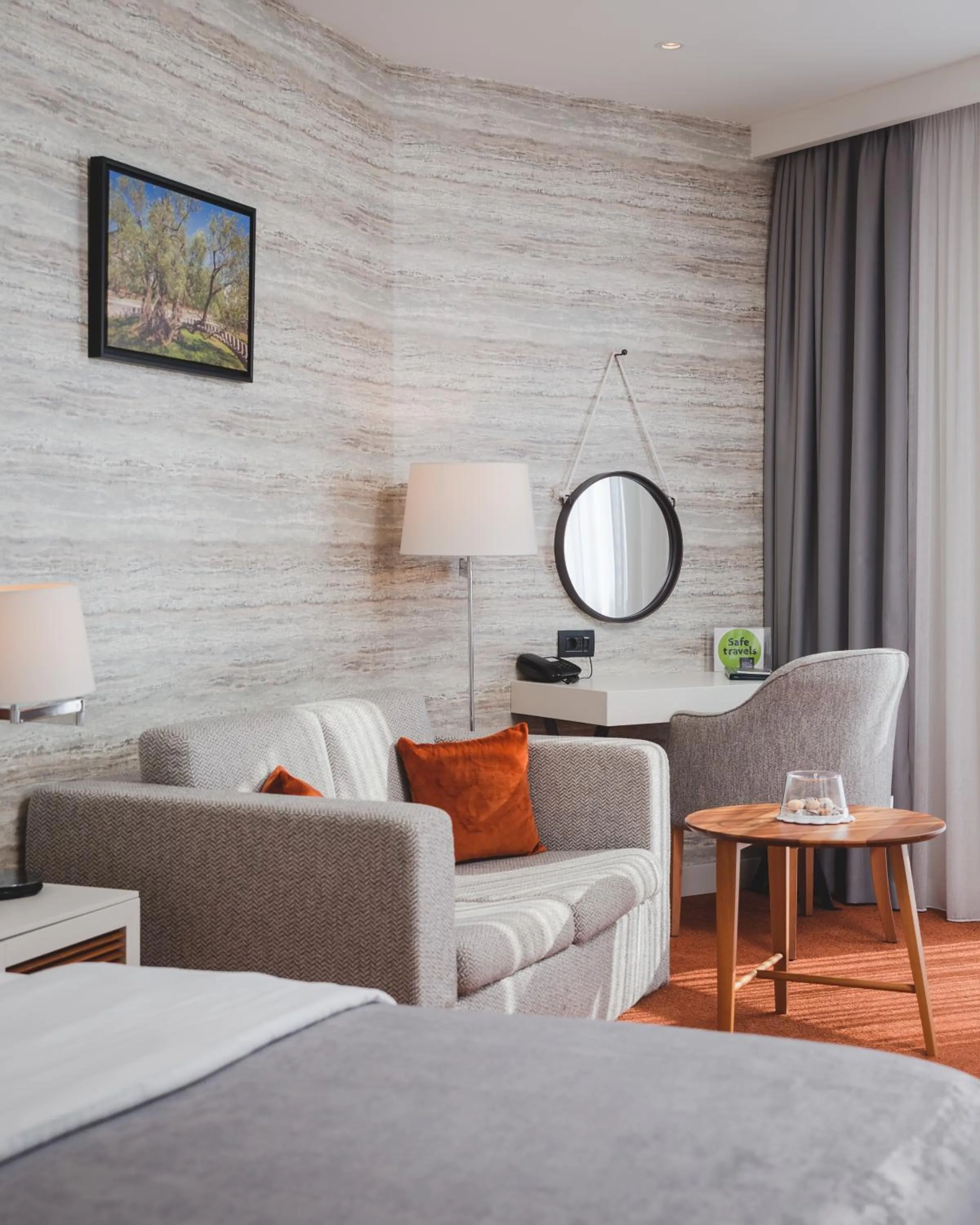 Seating area, Bed in Kalamper Hotel & Spa