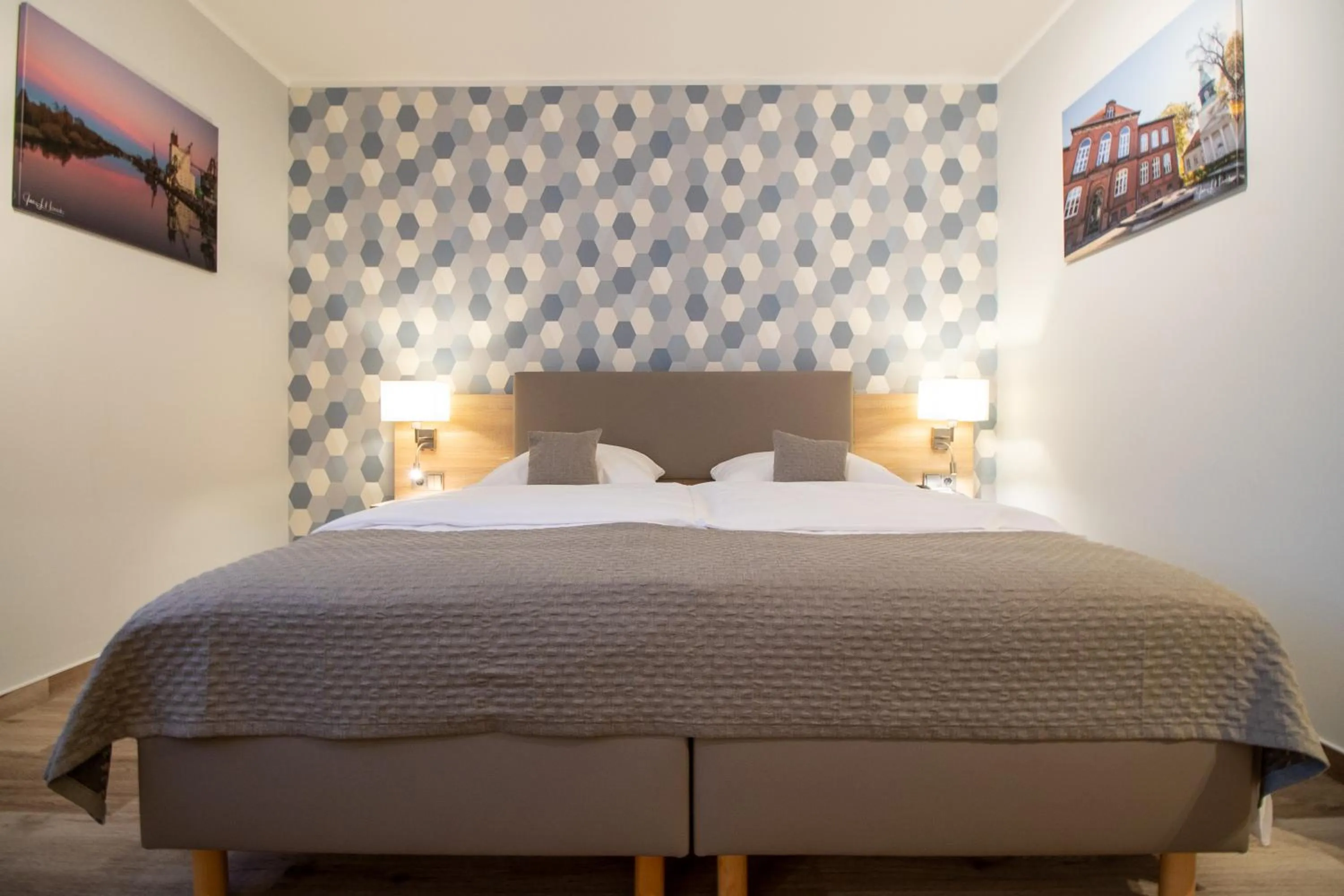 Bed in Hotel Fallersleber Spieker