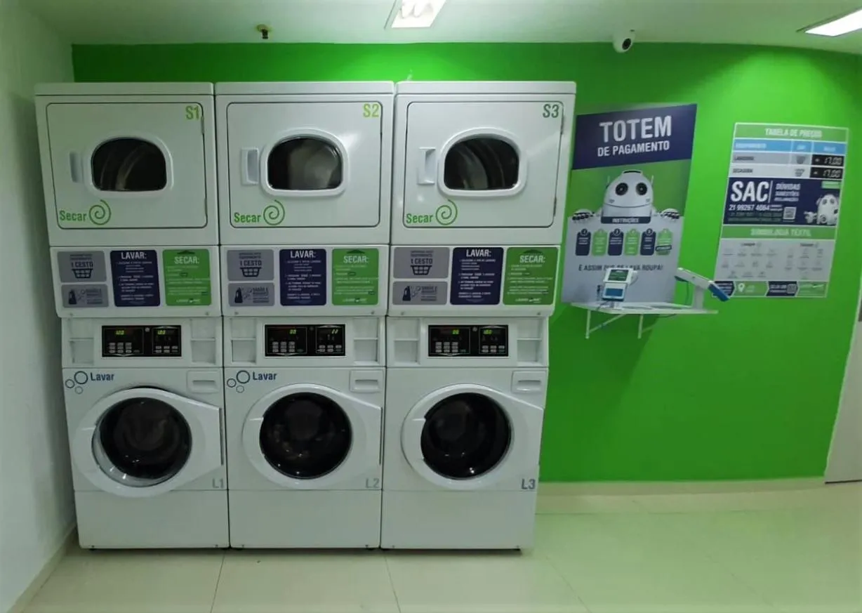 laundry in Mediterrâneo Flat - Apart-Hotel