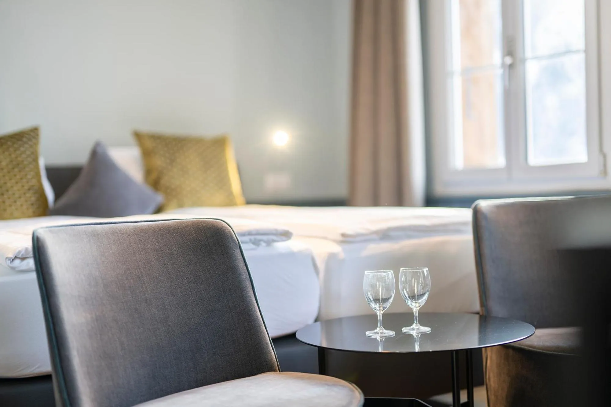 Bed in Hotel Spinne Grindelwald