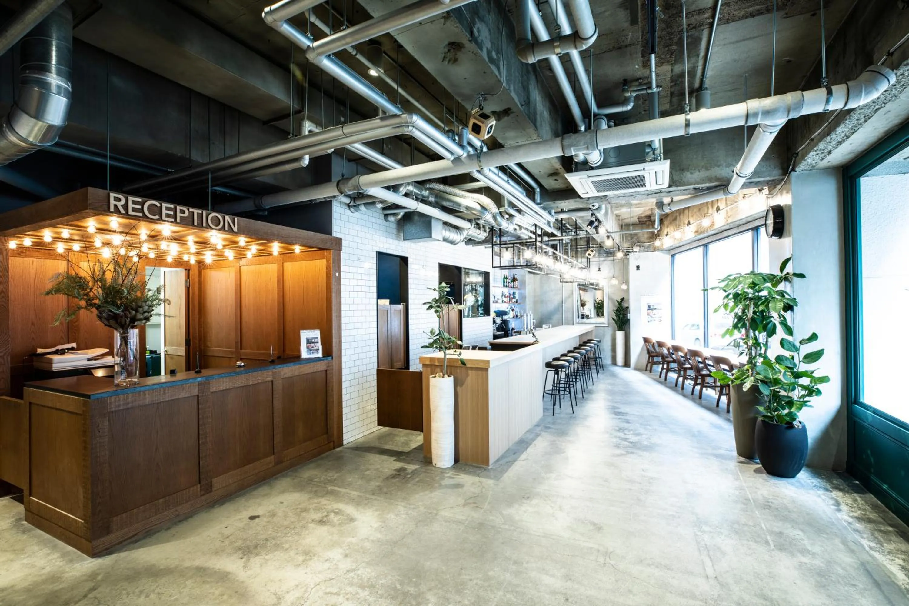 Lobby or reception in HafH Fukuoka THE LIFE