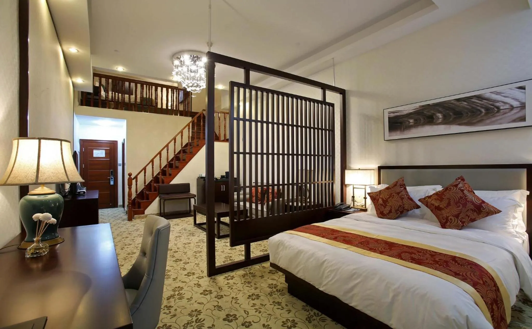 Photo of the whole room, Bed in Guangzhou Seaman Club