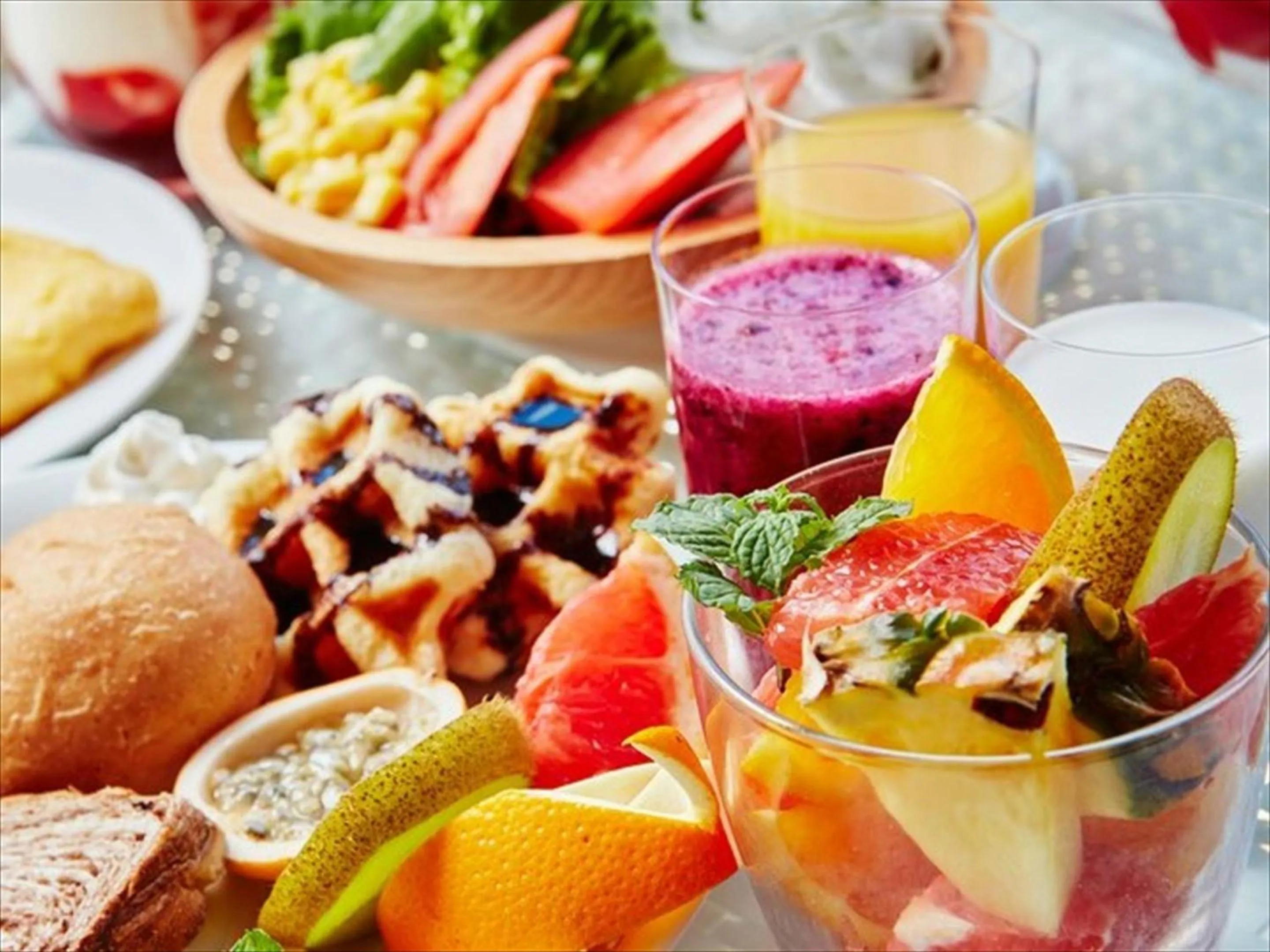 Buffet breakfast in Allamanda Imgya Coral Village