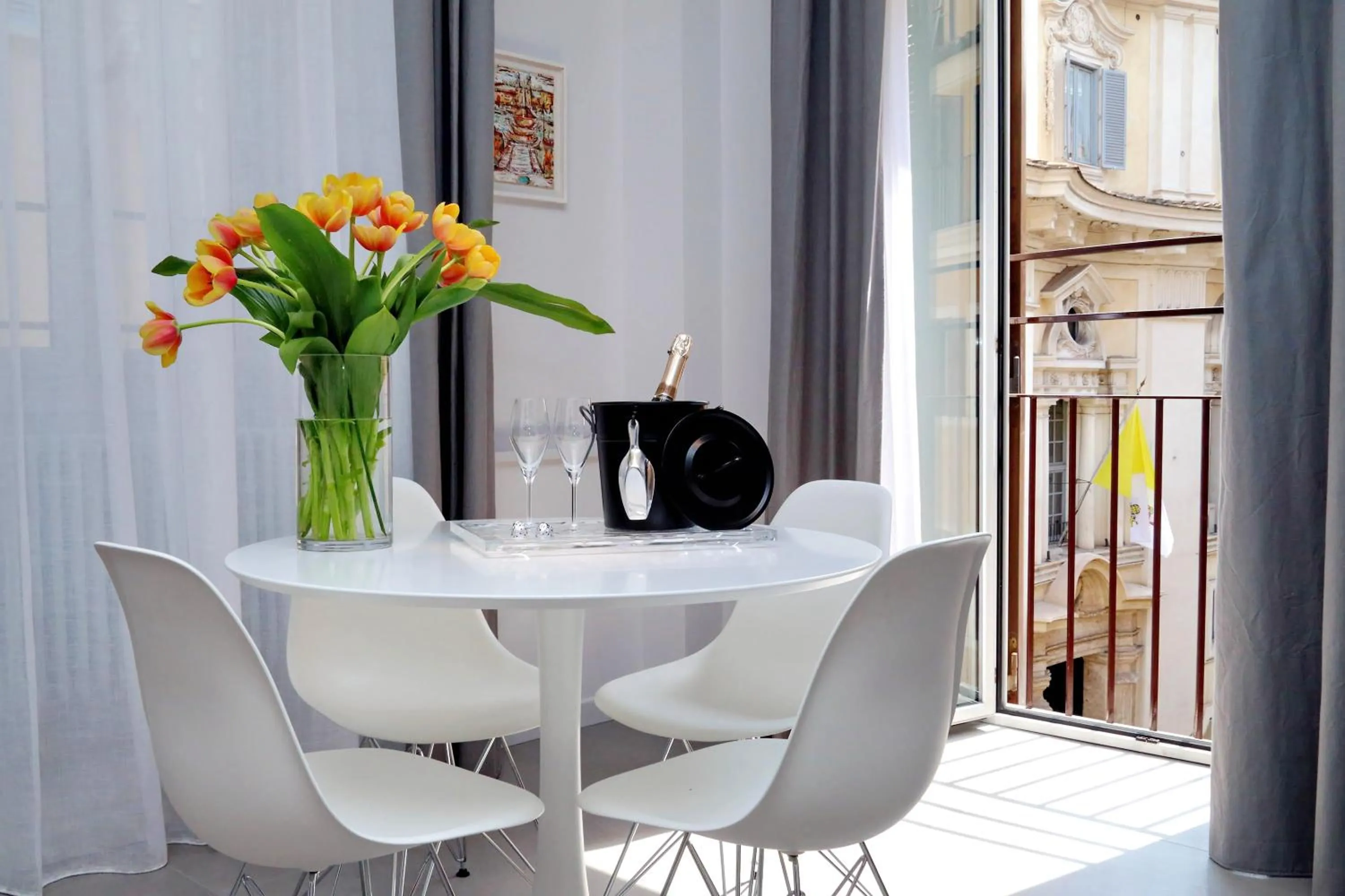 Seating area in Propaganda Suites