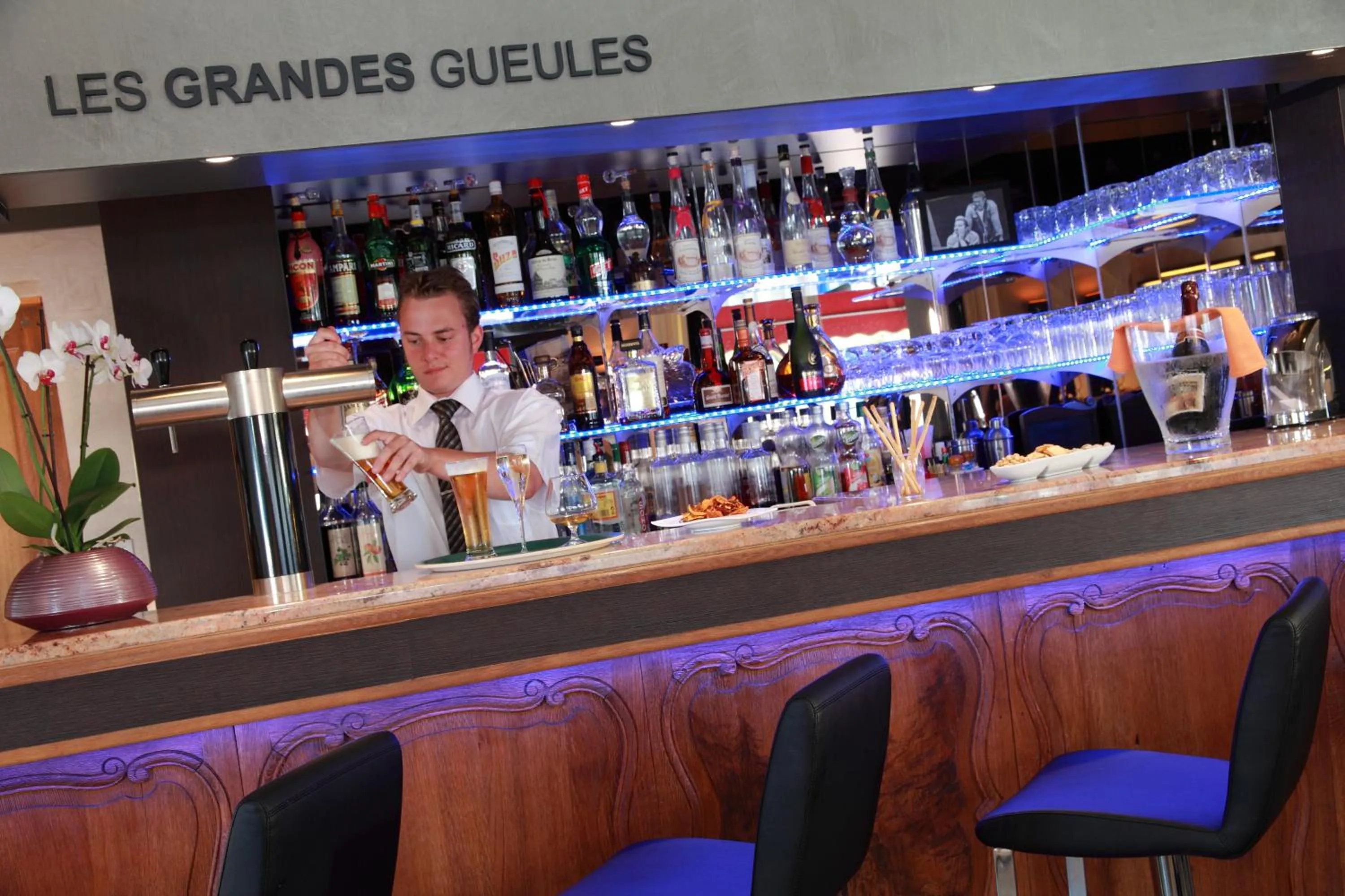 Lounge or bar in Hotel de la Jamagne & Spa