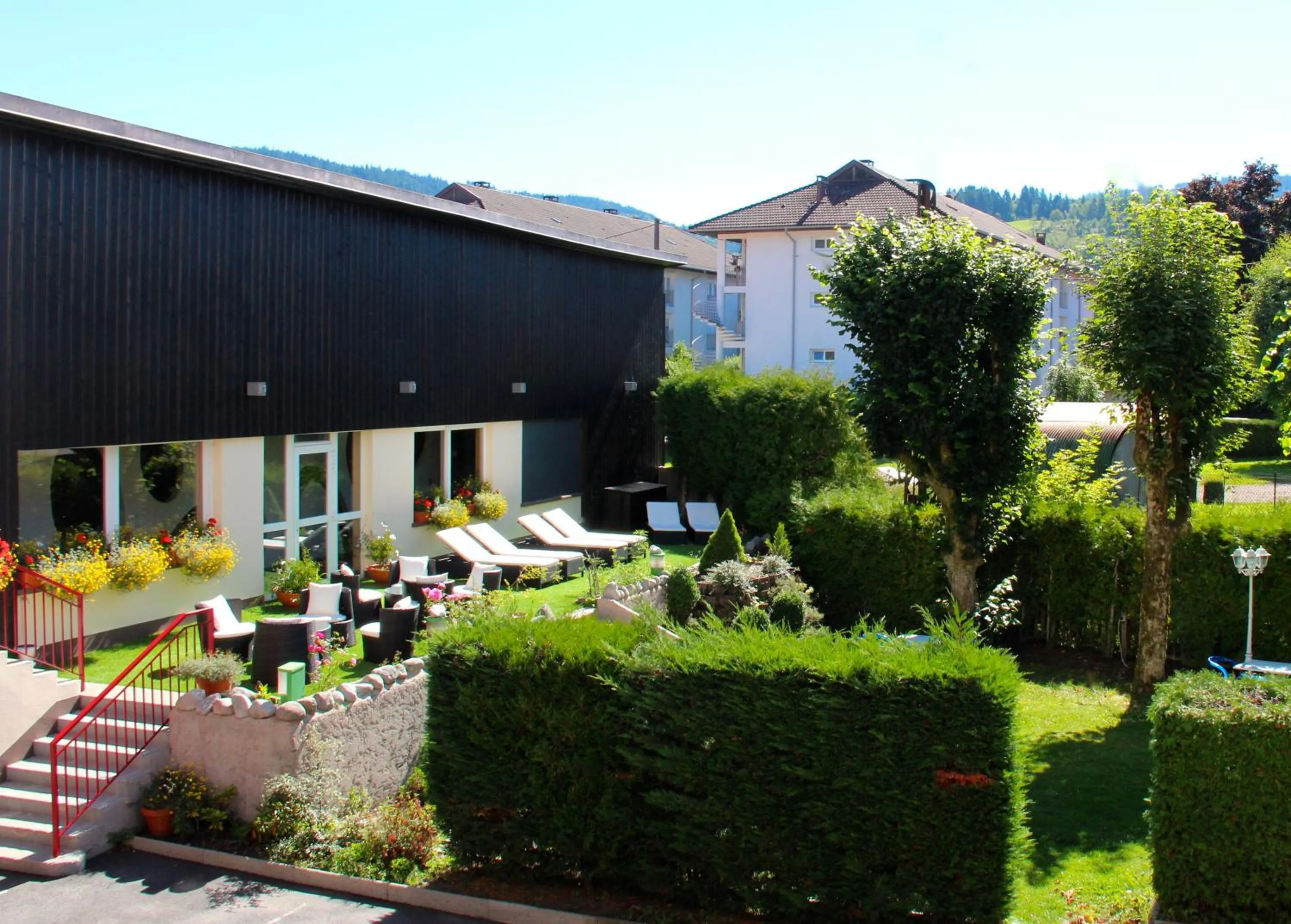 Balcony/Terrace in Hotel de la Jamagne & Spa