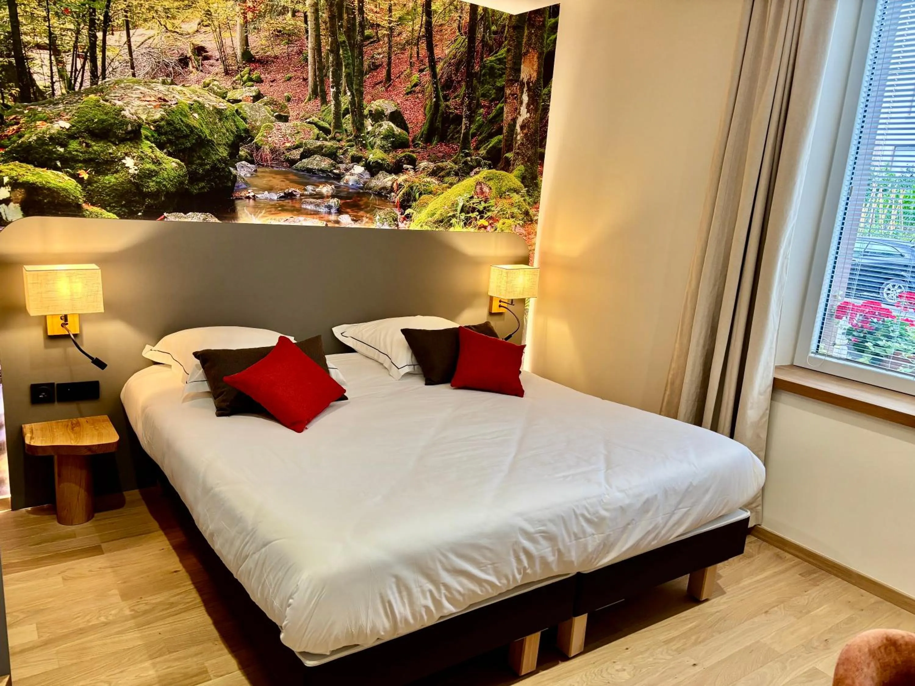 Bed in Hotel de la Jamagne & Spa