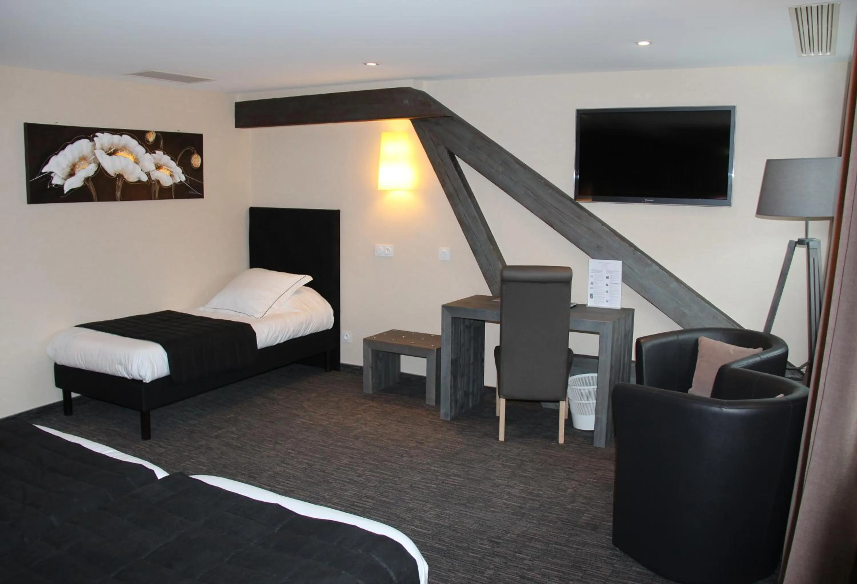 Bed in Hotel de la Jamagne & Spa