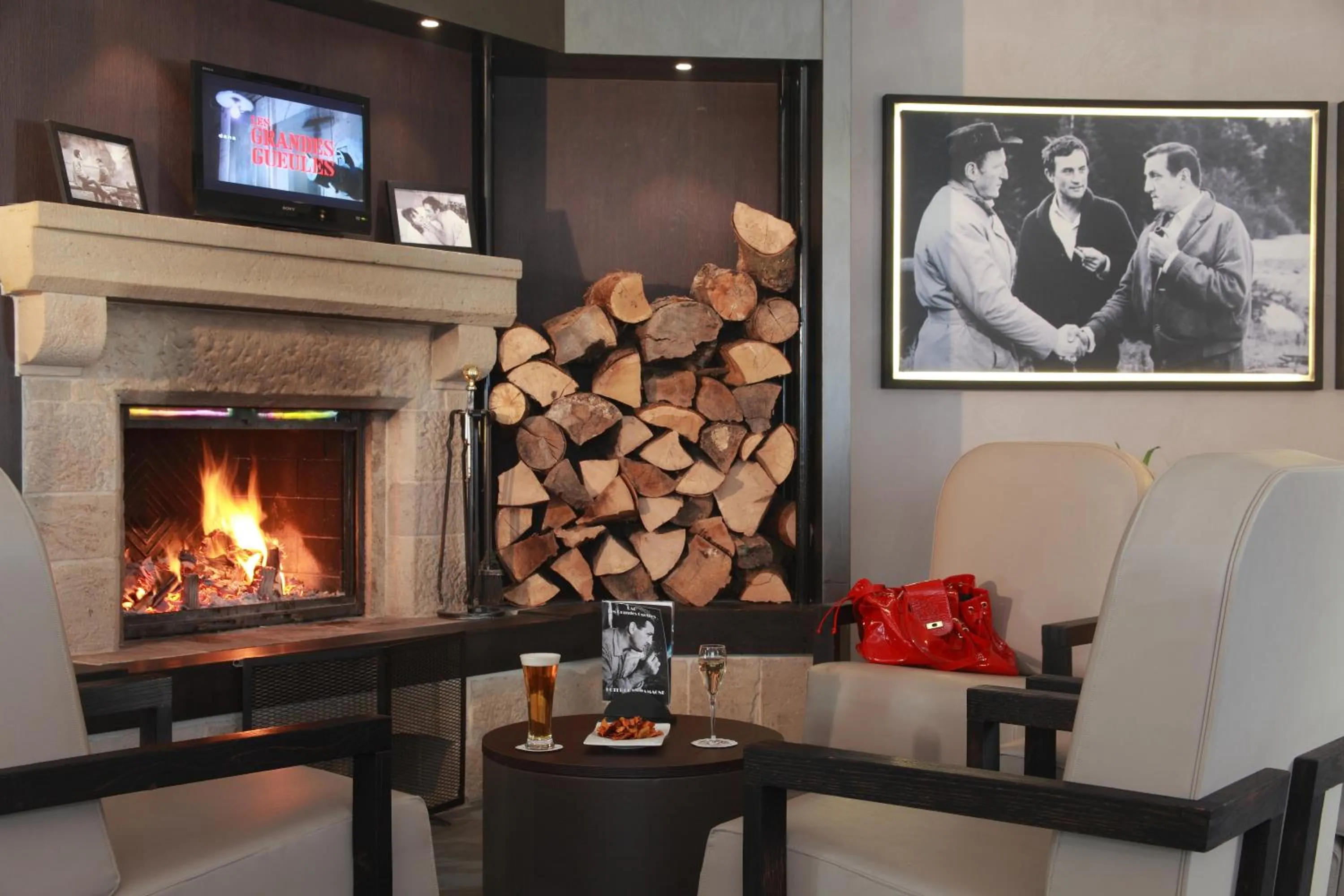 Lounge or bar in Hotel de la Jamagne & Spa