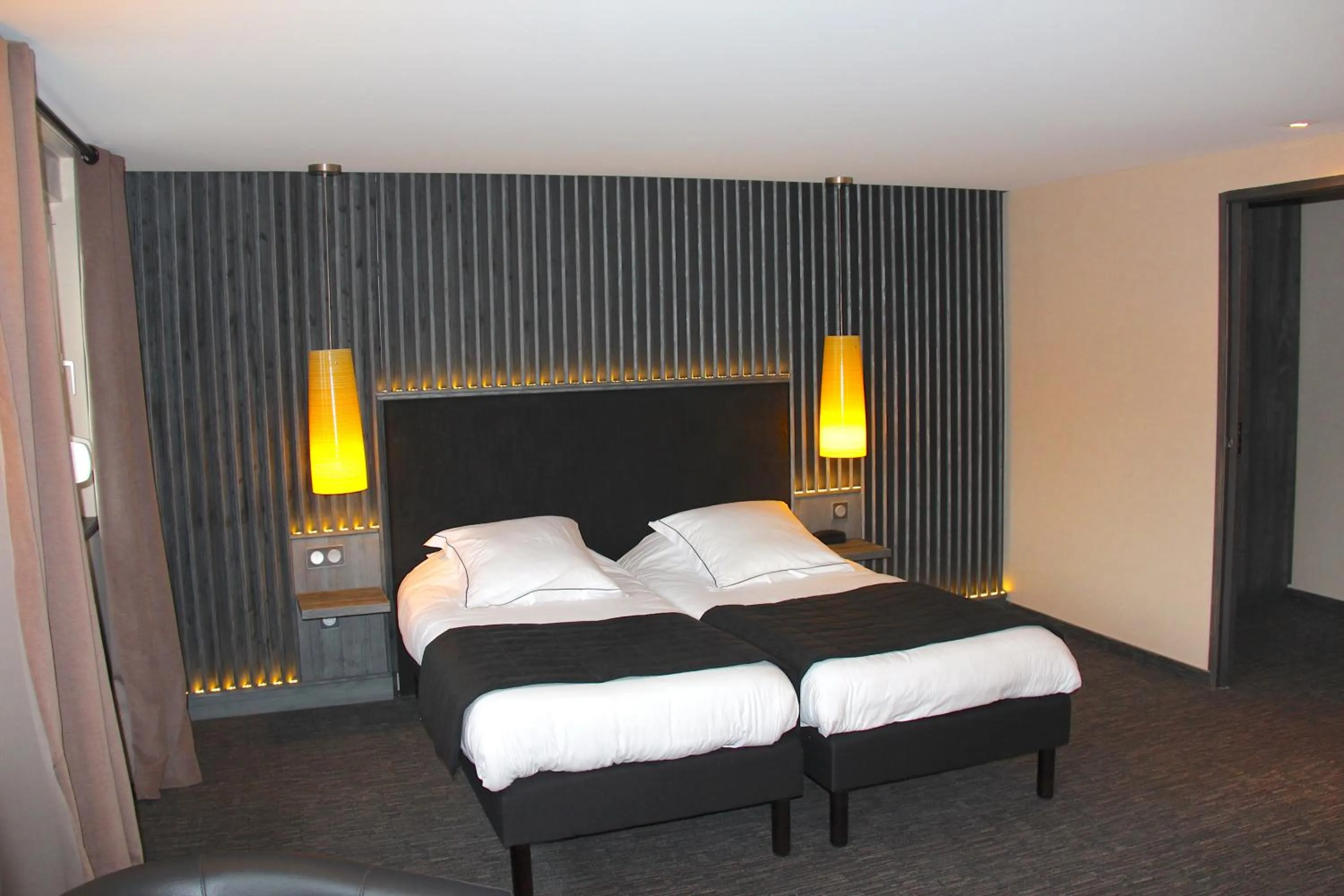 Bed in Hotel de la Jamagne & Spa