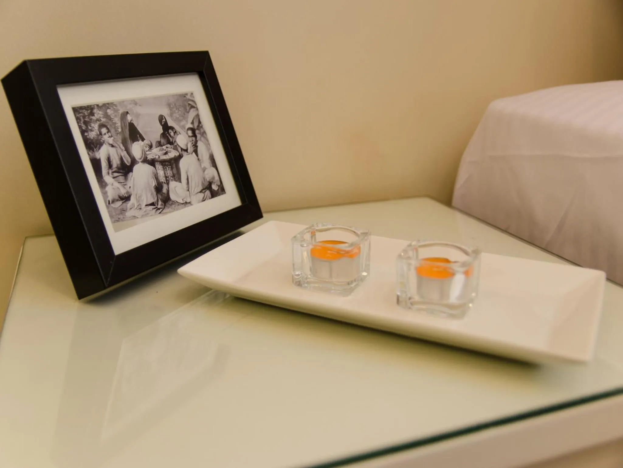 Decorative detail, Bed in Grand Agor Hotel Cairo