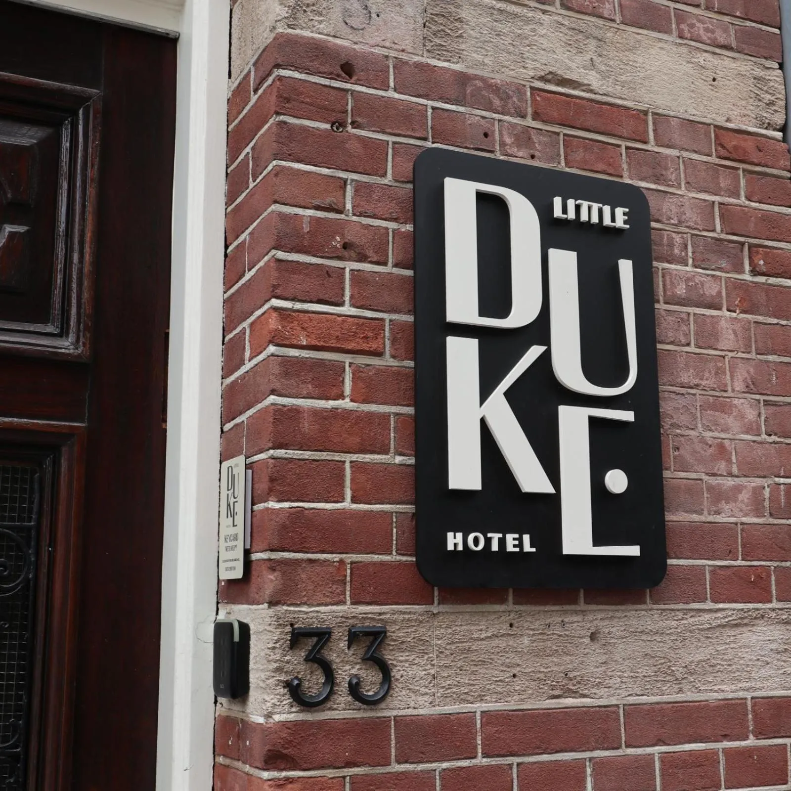 Logo/Certificate/Sign in Little Duke Hotel