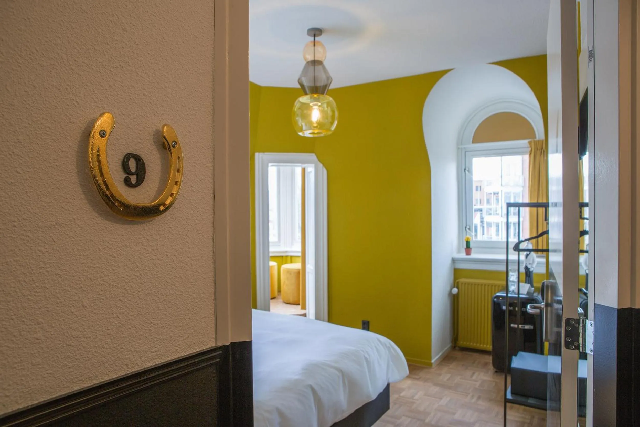 Decorative detail, Bed in Little Duke Hotel