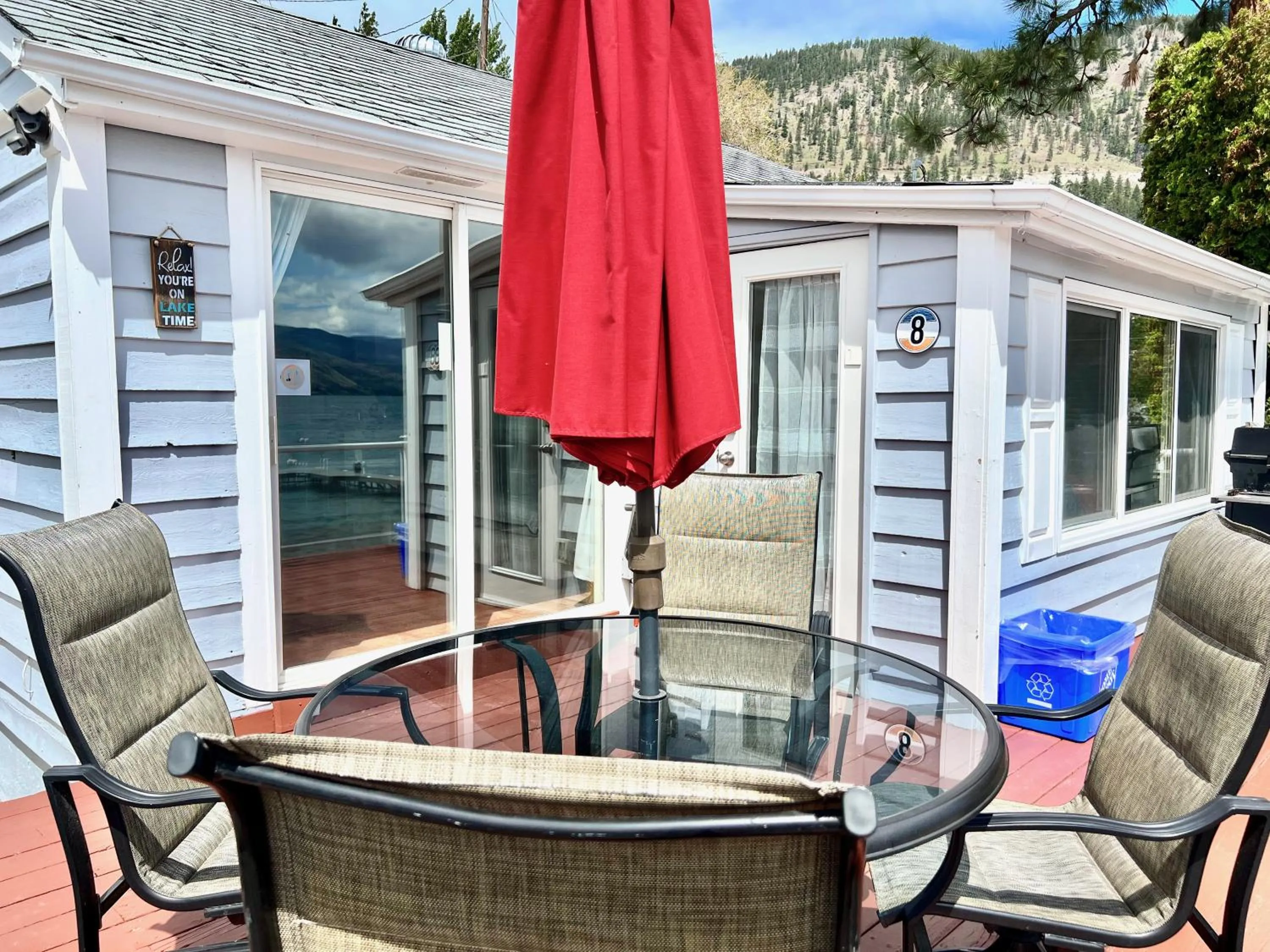 Patio in Peachland Beach Resort