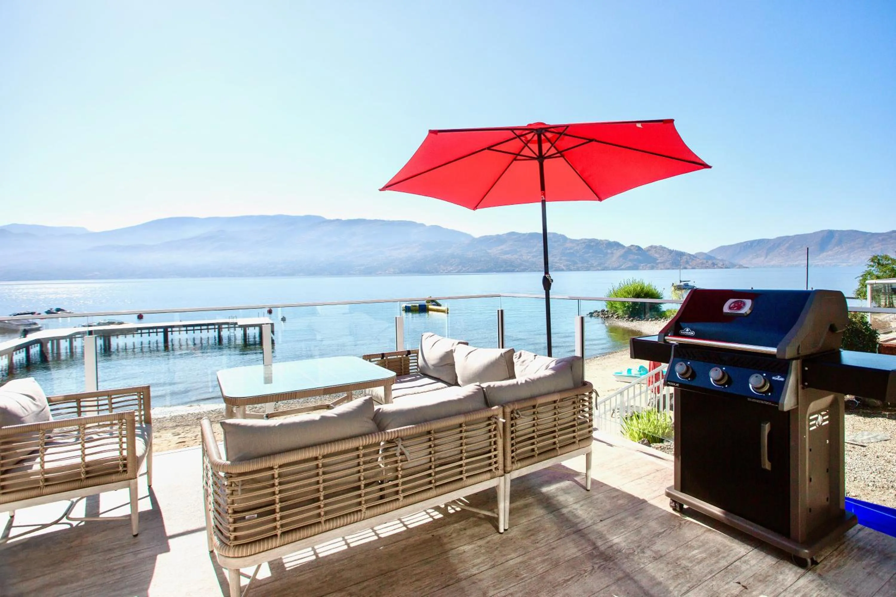 Patio in Peachland Beach Resort
