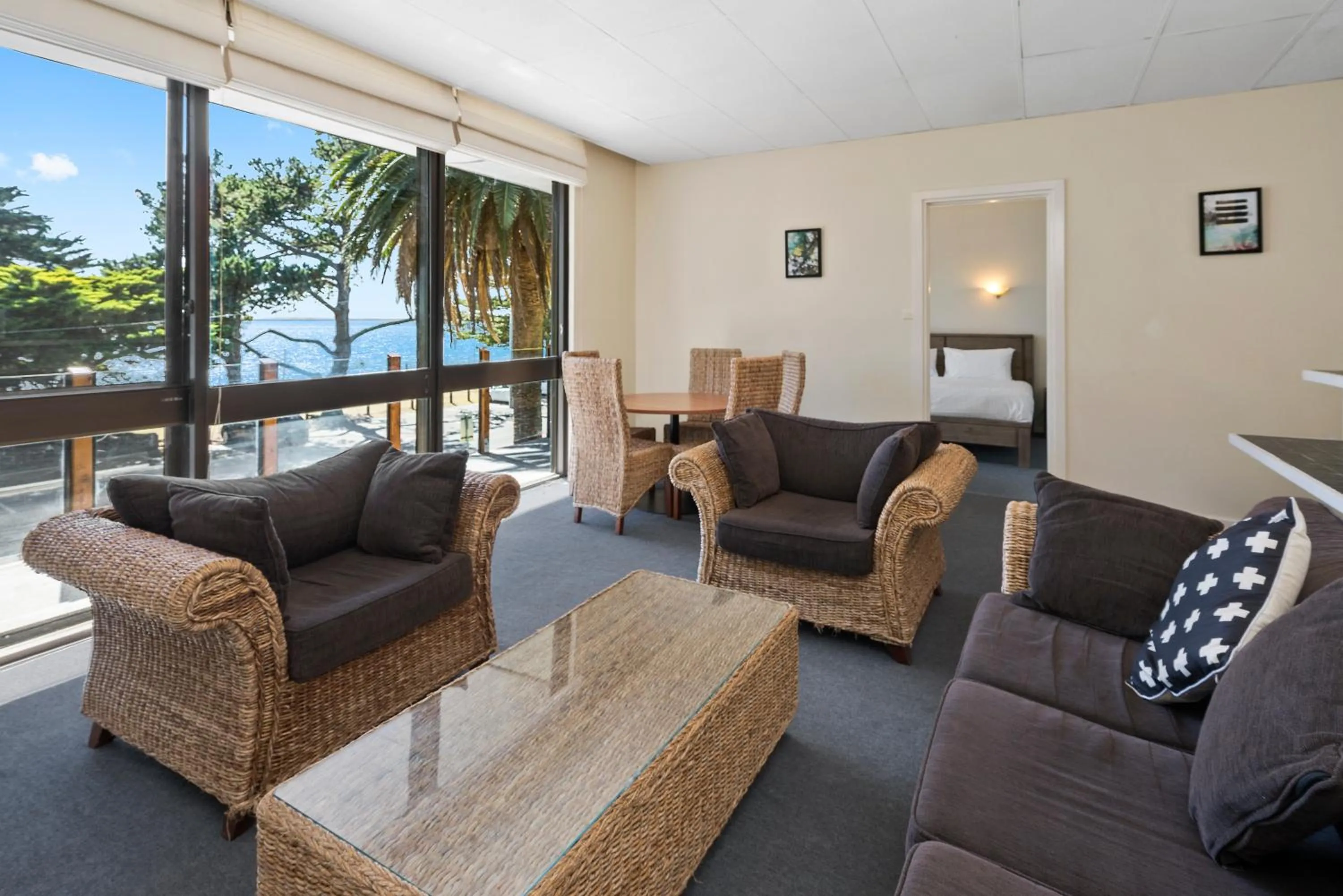 Living room in North Pier Hotel