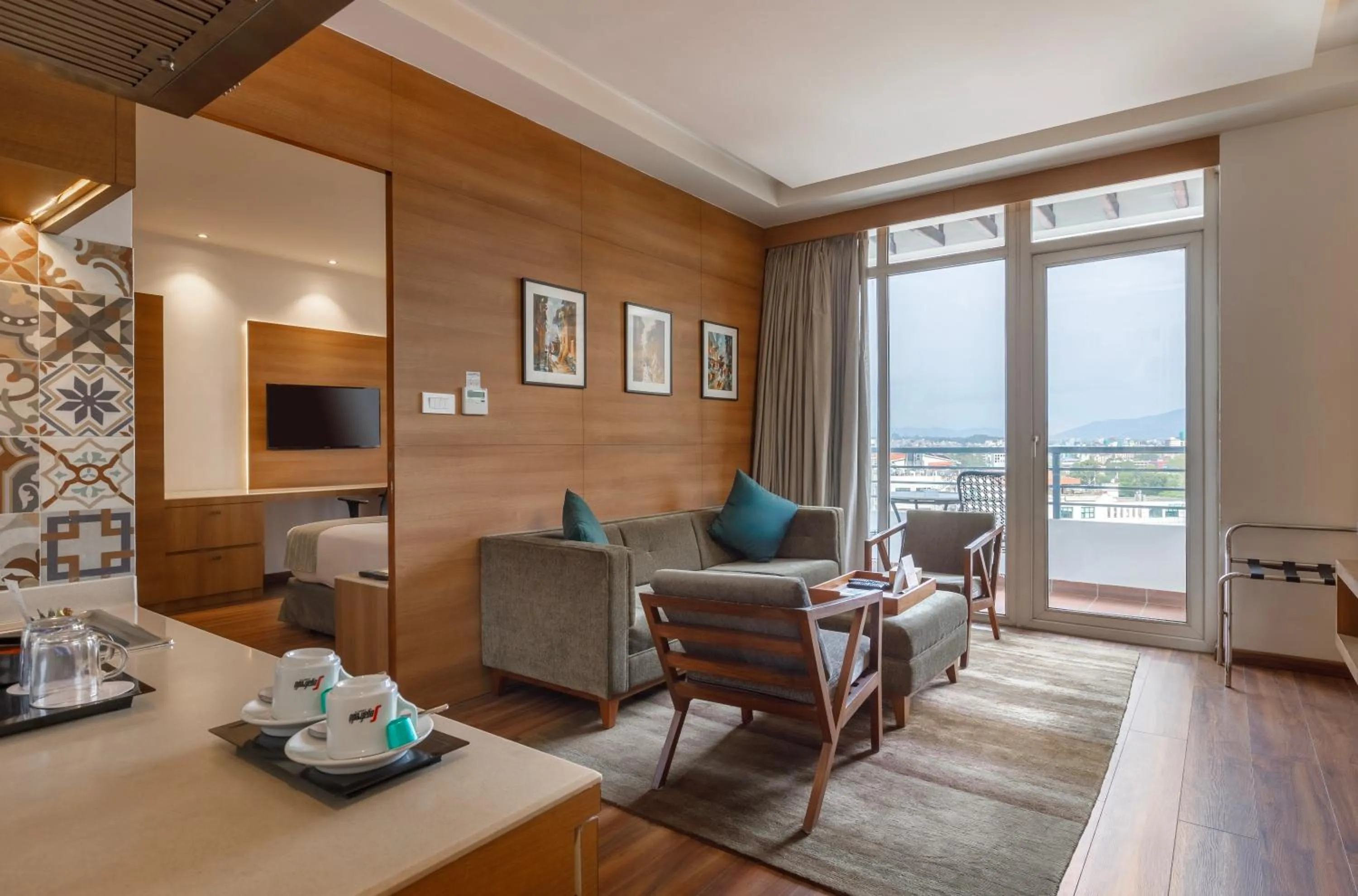 Seating area in Hotel Ambassador by ACE Hotels