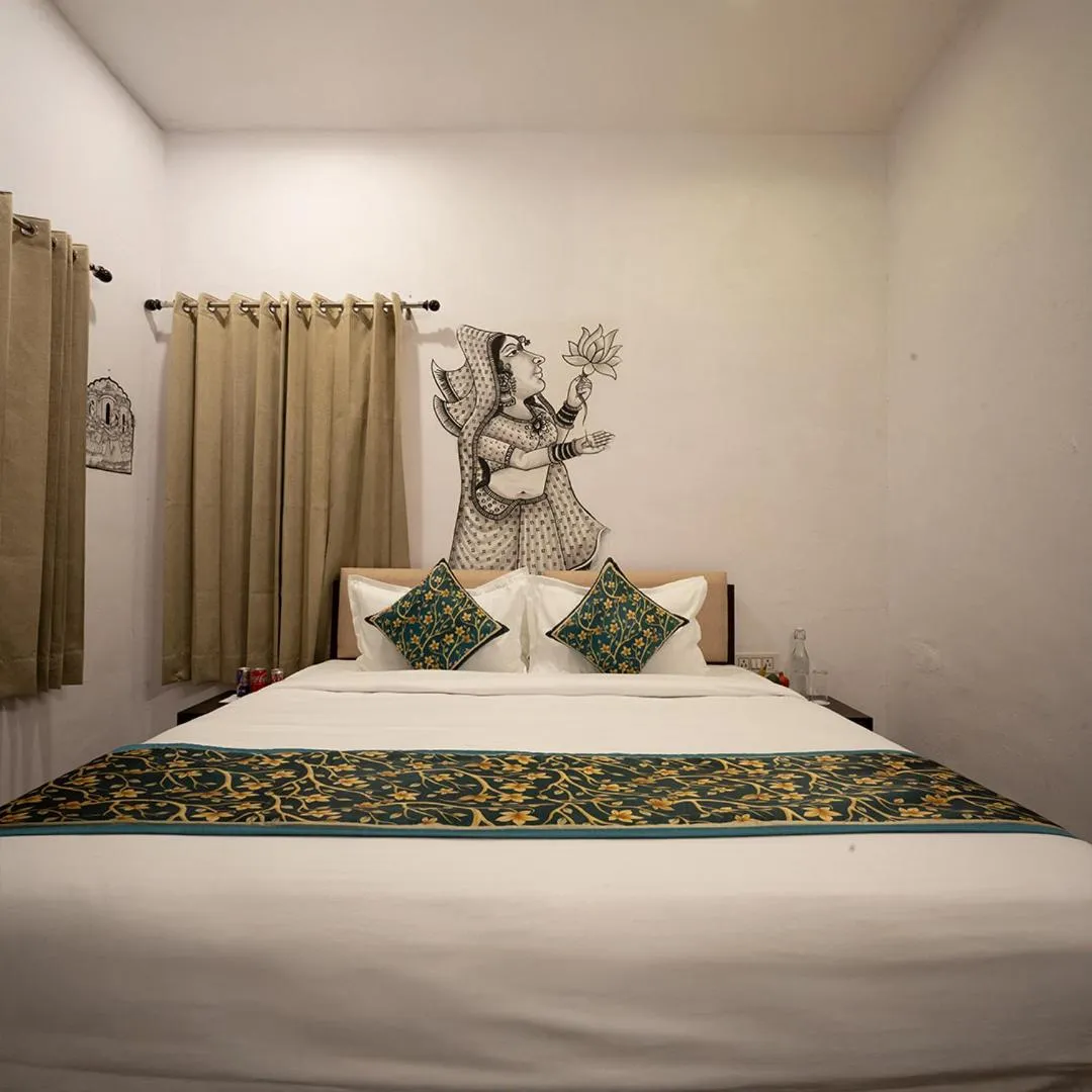 Bedroom, Bed in Stamps By Eight Continents, Pushkar