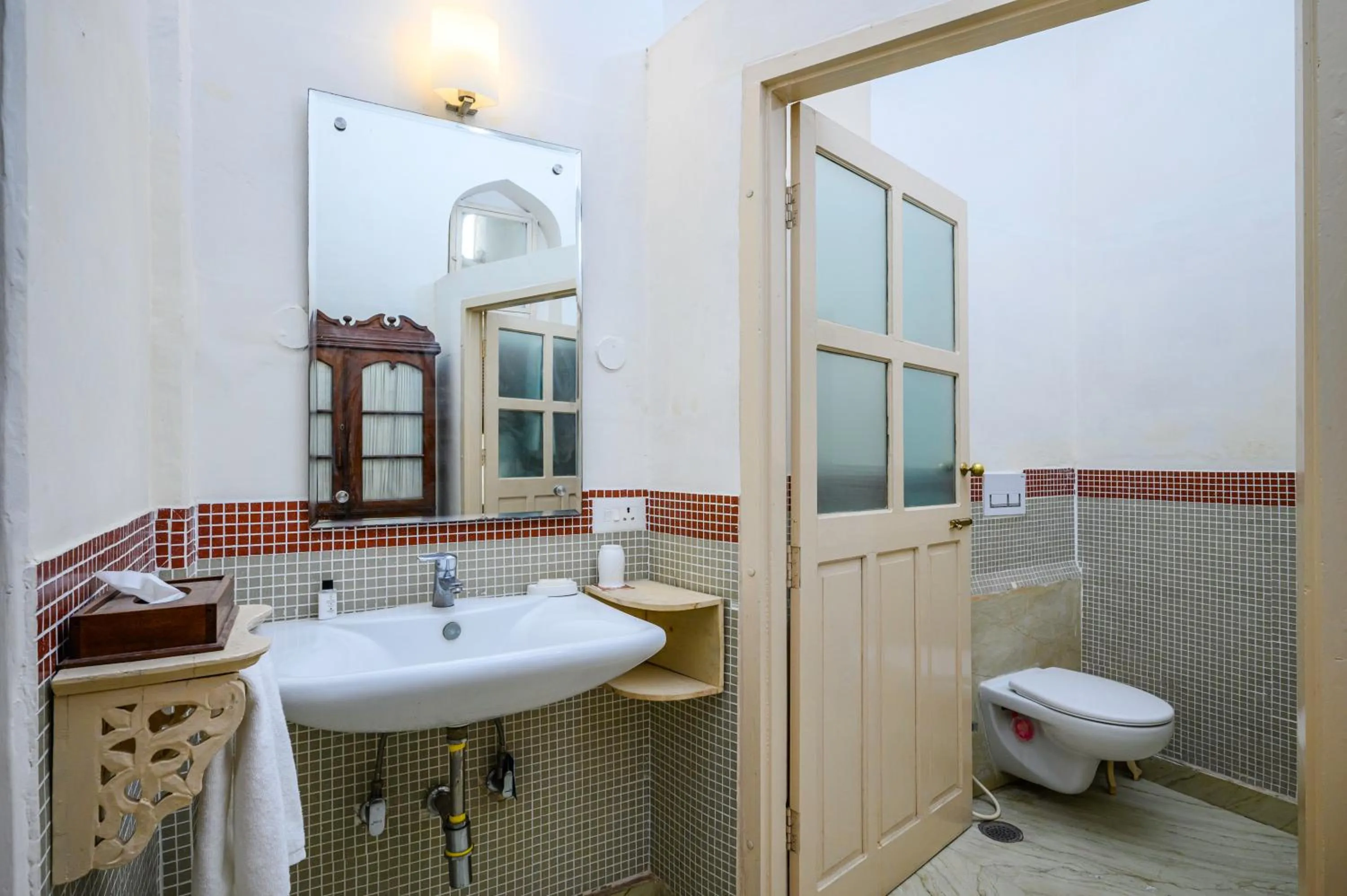 Bathroom in Neemrana's - Tijara Fort Palace