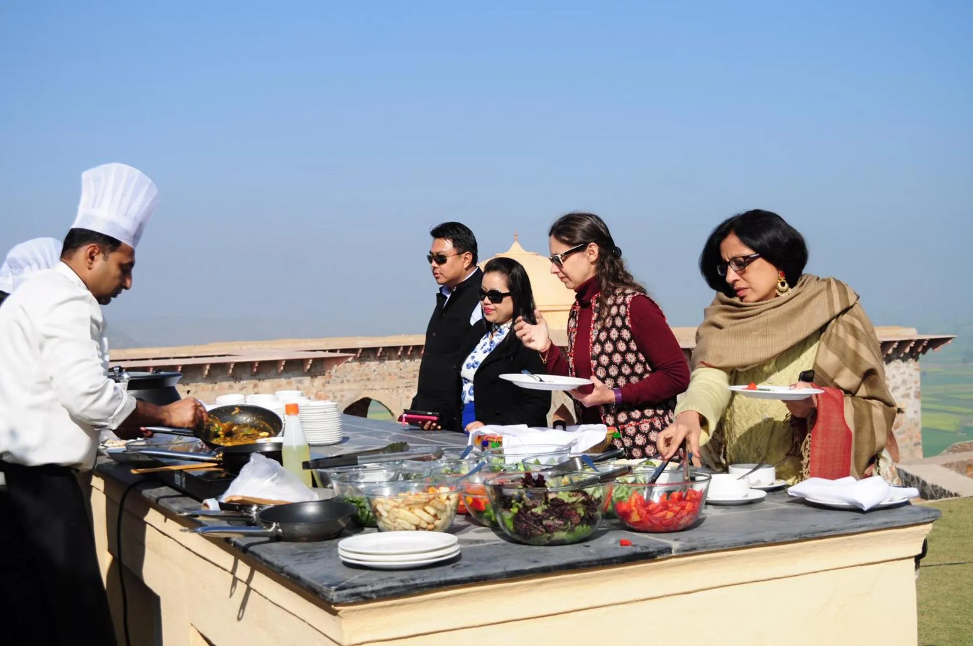 Food and drinks in Neemrana's - Tijara Fort Palace