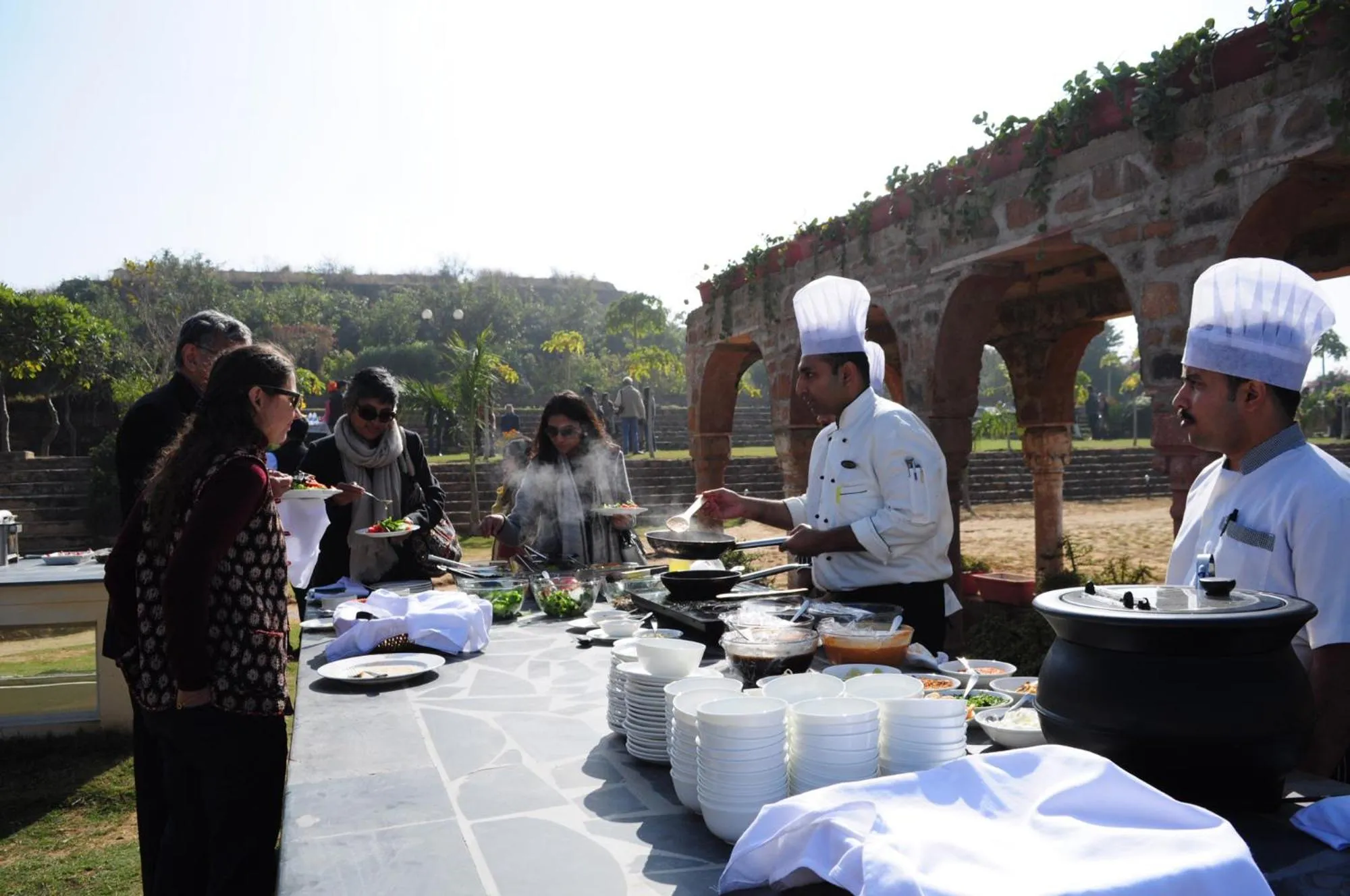 Food in Neemrana's - Tijara Fort Palace